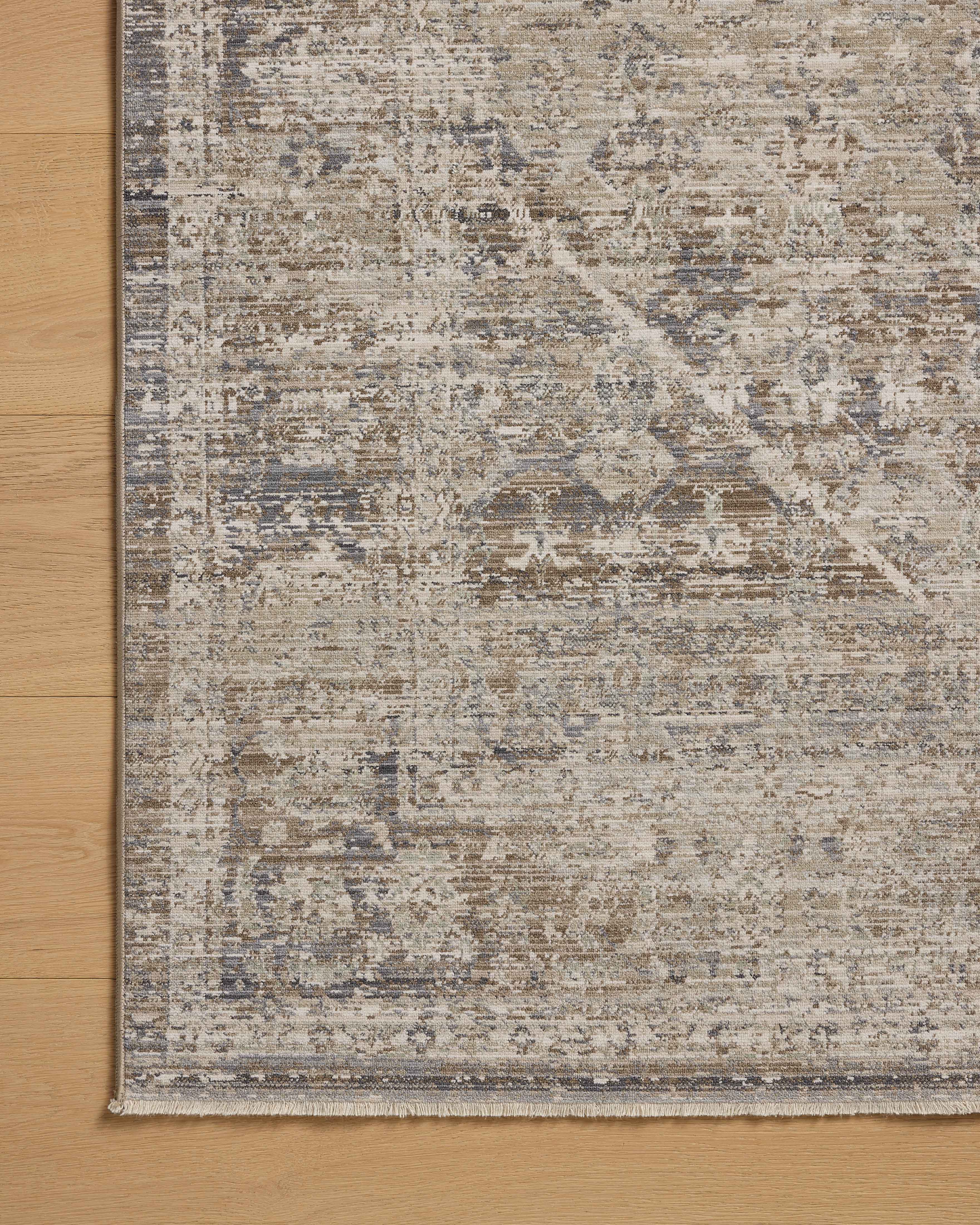 Chris Loves Julia x Loloi Ida Slate / Natural Rug RUGS - vintage inspired Loloi