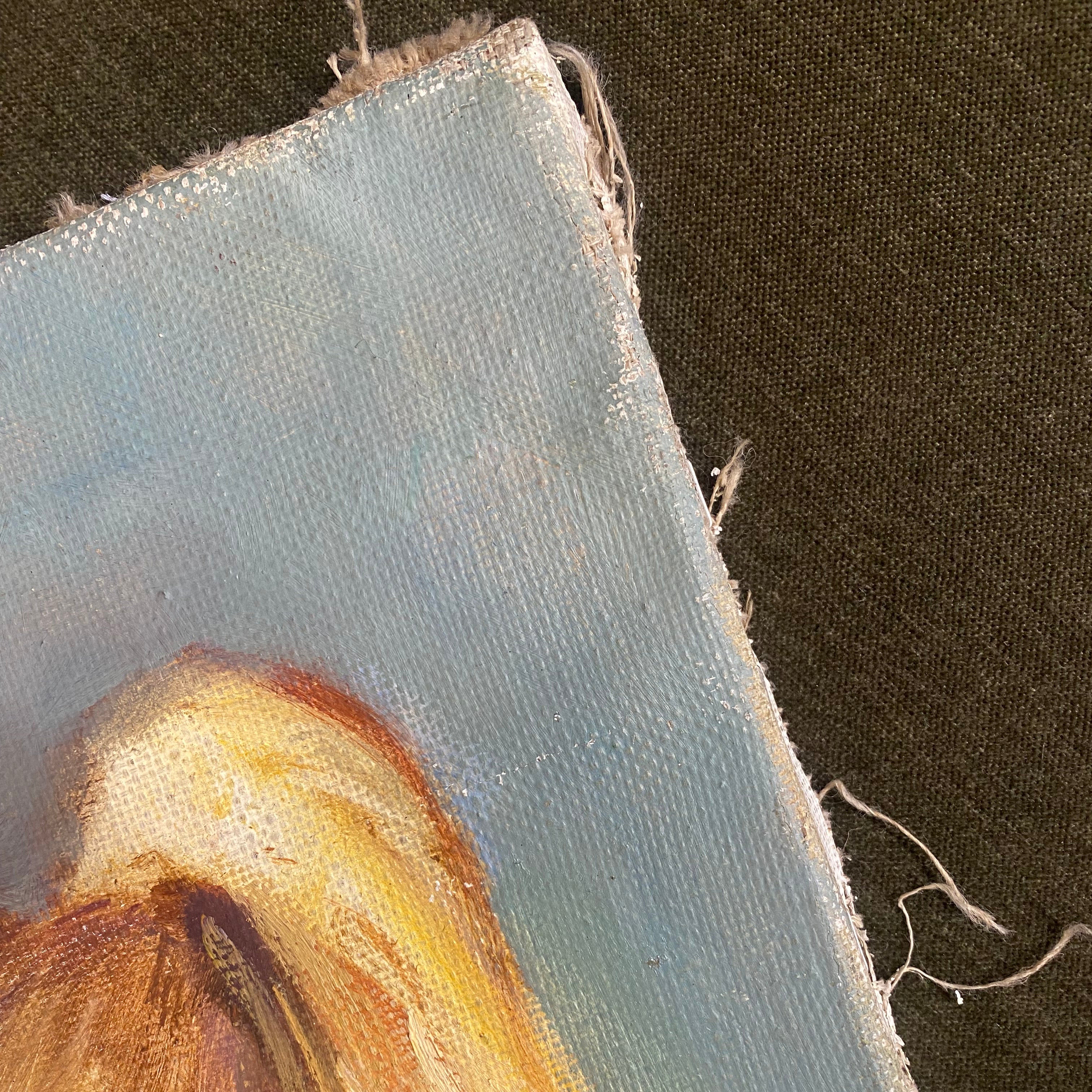 "Apple of My Eye" Vintage Painting ARTWORK - vintage painting Rug & Weave