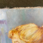 "Apple of My Eye" Vintage Painting ARTWORK - vintage painting Rug & Weave