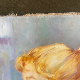 "Apple of My Eye" Vintage Painting ARTWORK - vintage painting Rug & Weave