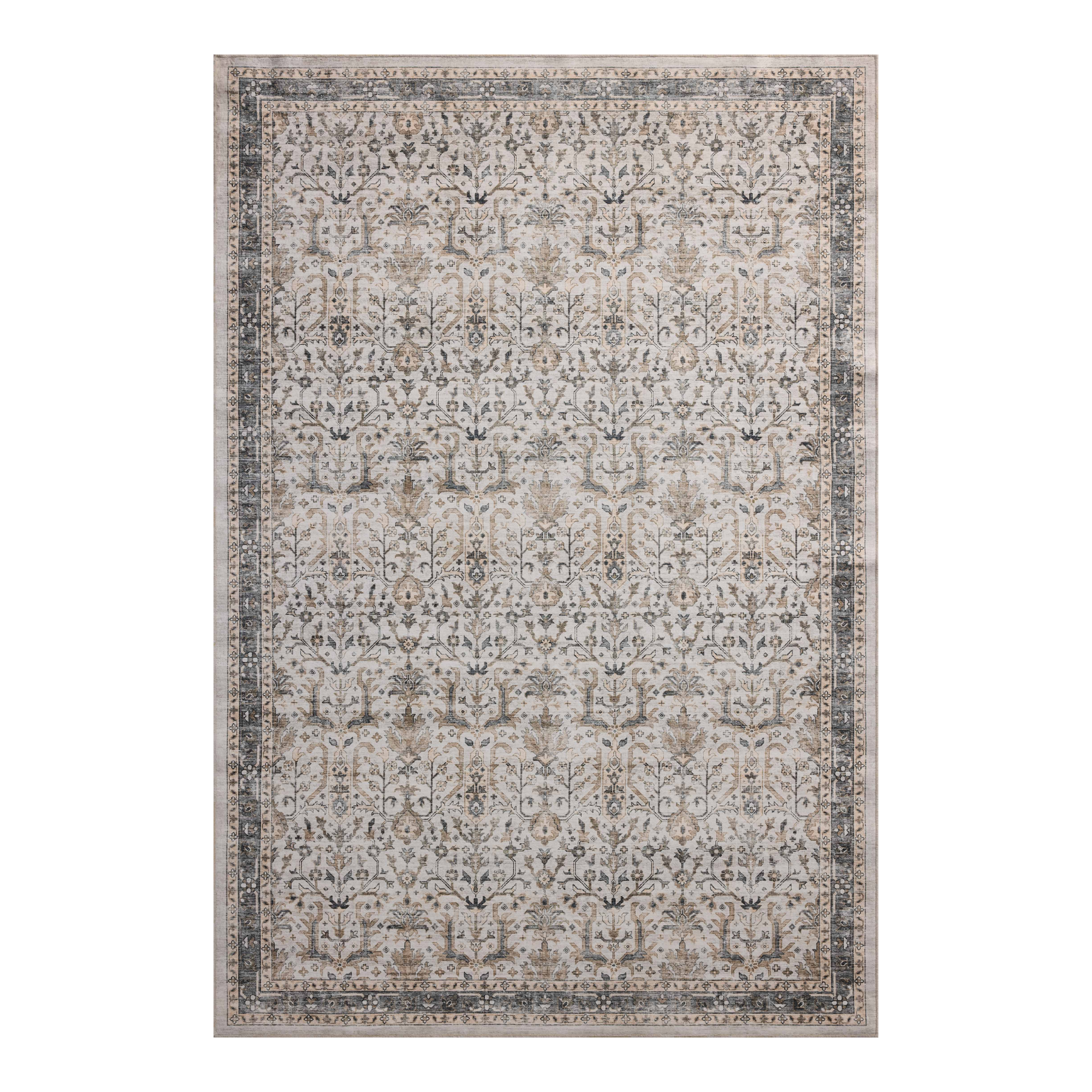 Loloi Anniston Ivory / Stone Washable Rug RUGS-patterned Loloi