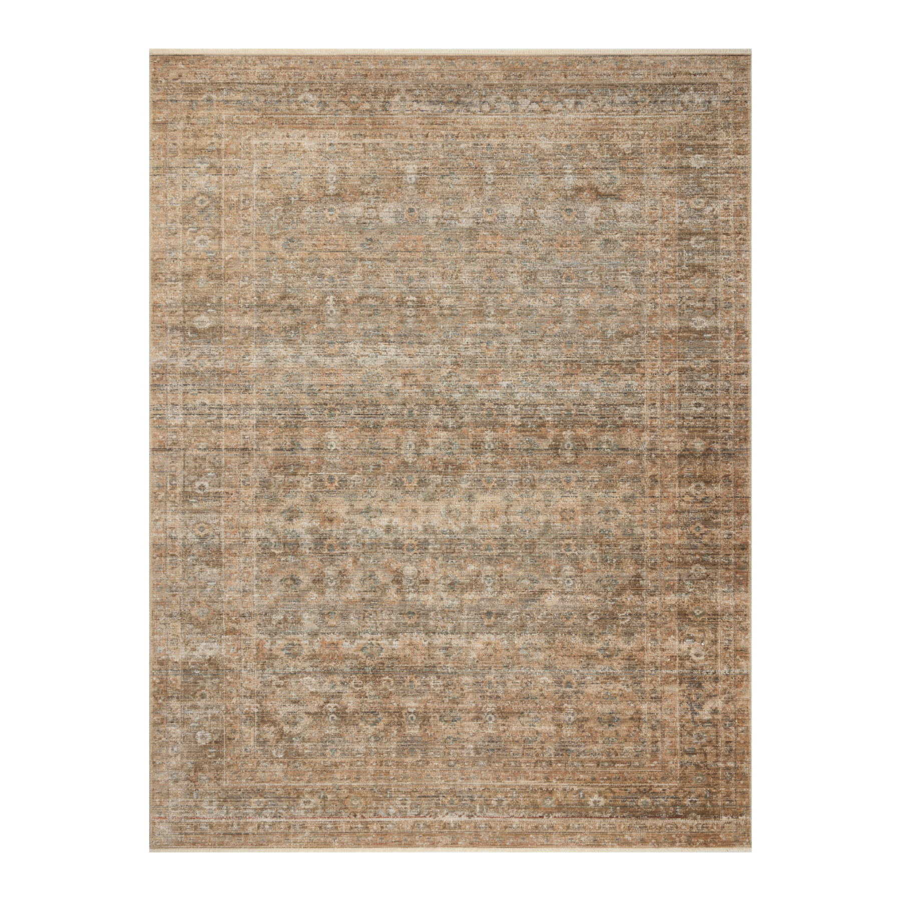 Amber Lewis x Loloi Molly Gold / Blue Rug 0-RUGS-patterned Loloi