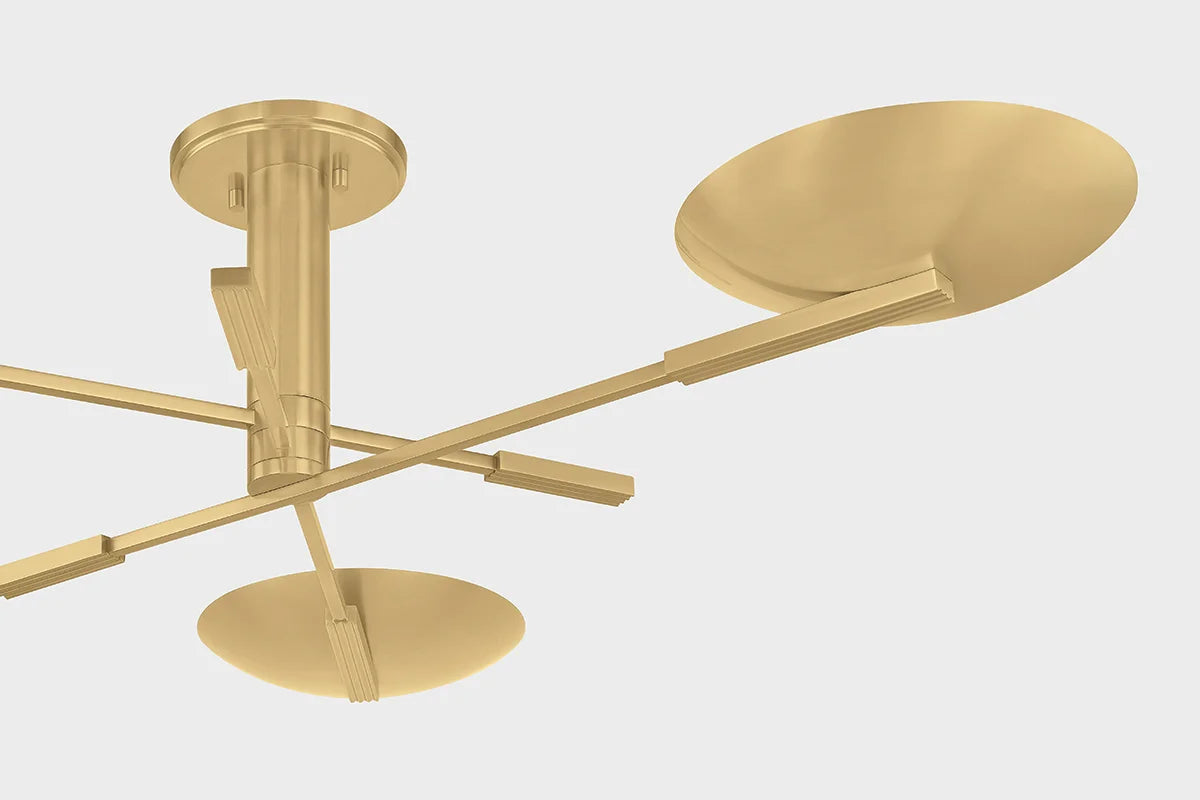 Johnson Semi Flush LIGHTING - Semi Flush Hudson Valley Lighting