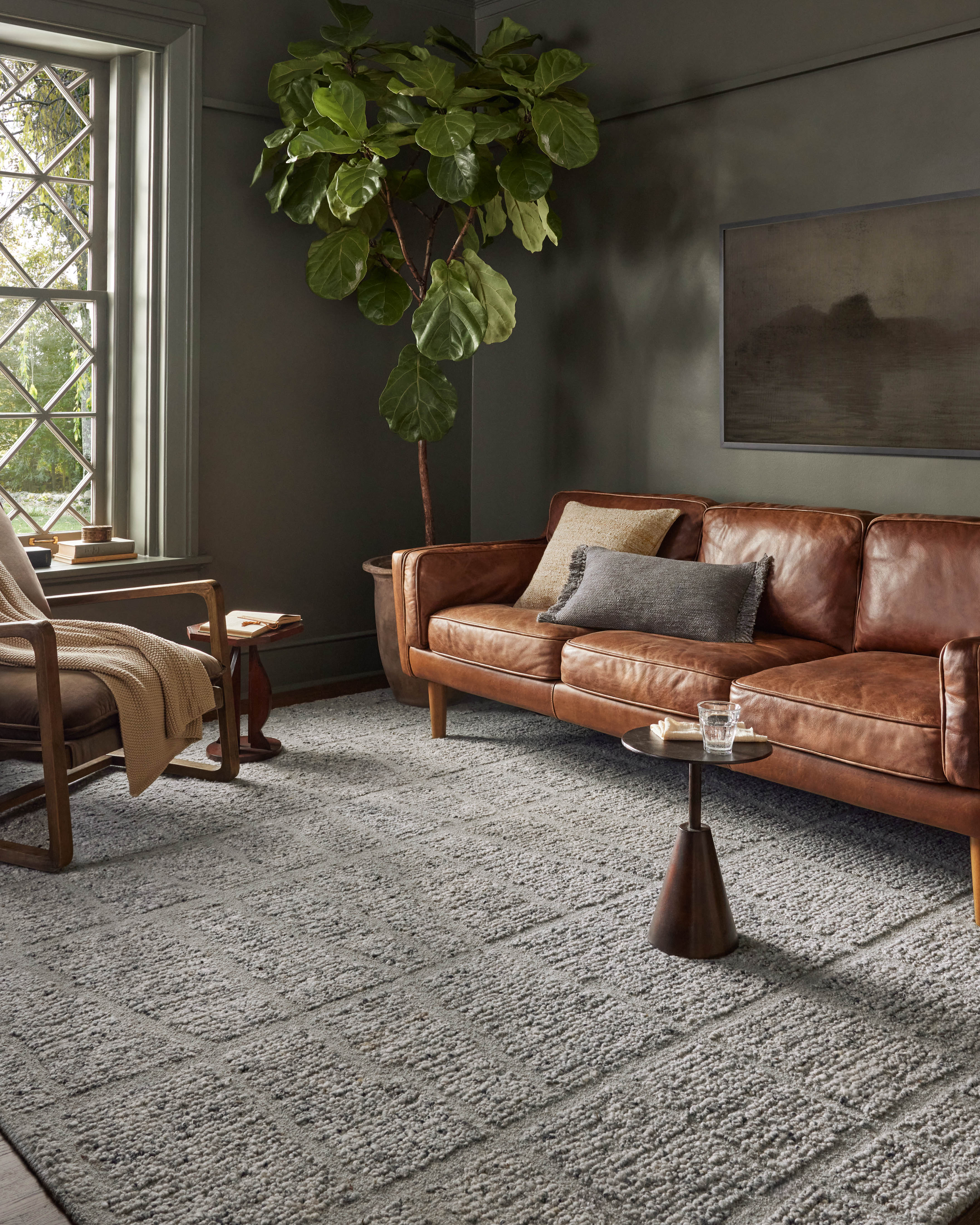 Magnolia Home by Joanna Gaines x Loloi Jones Slate Rug 0-RUGS-wool Loloi