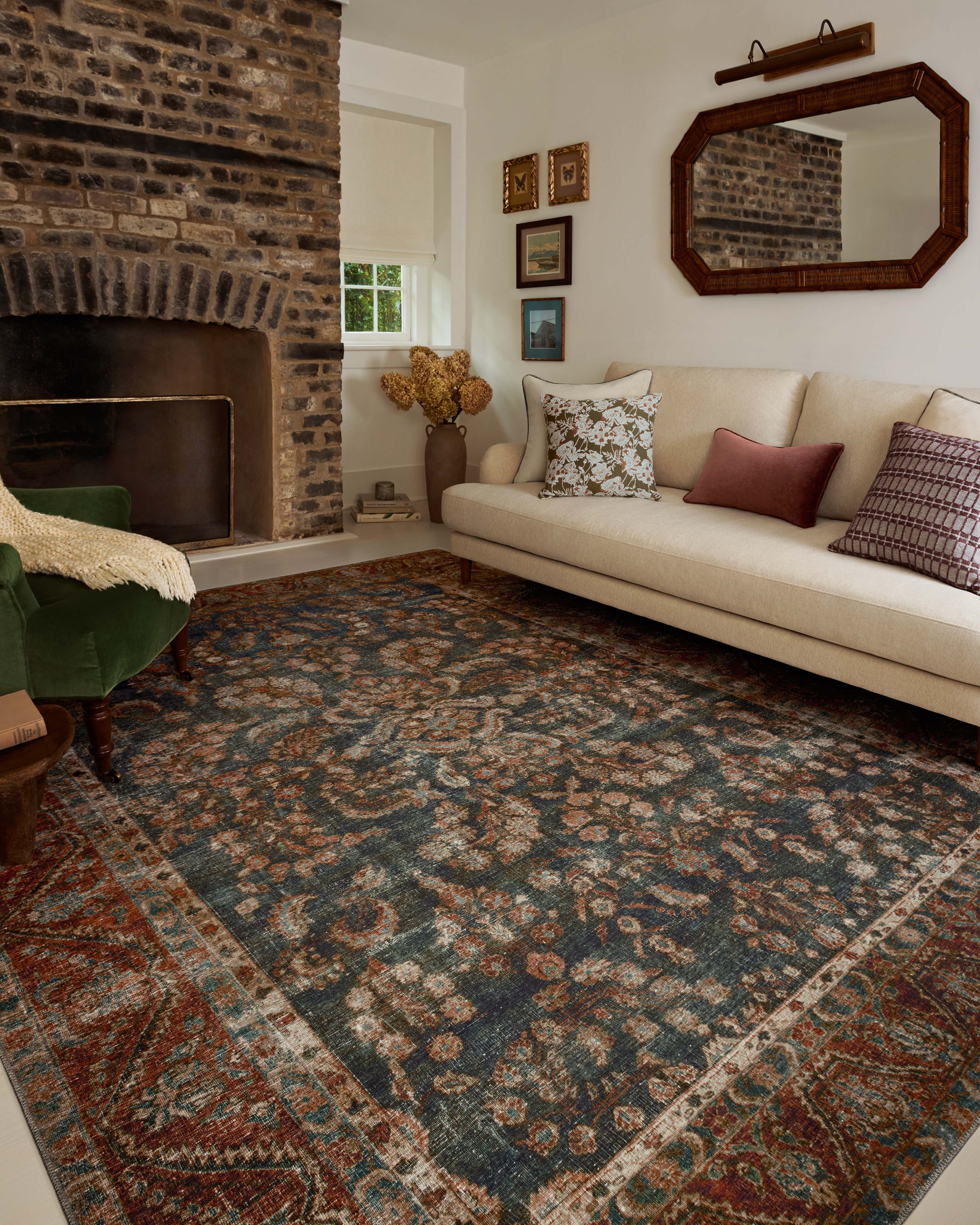 IN STORE - Loloi Jules Ocean / Spice Rug IN STORE - Rugs Loloi