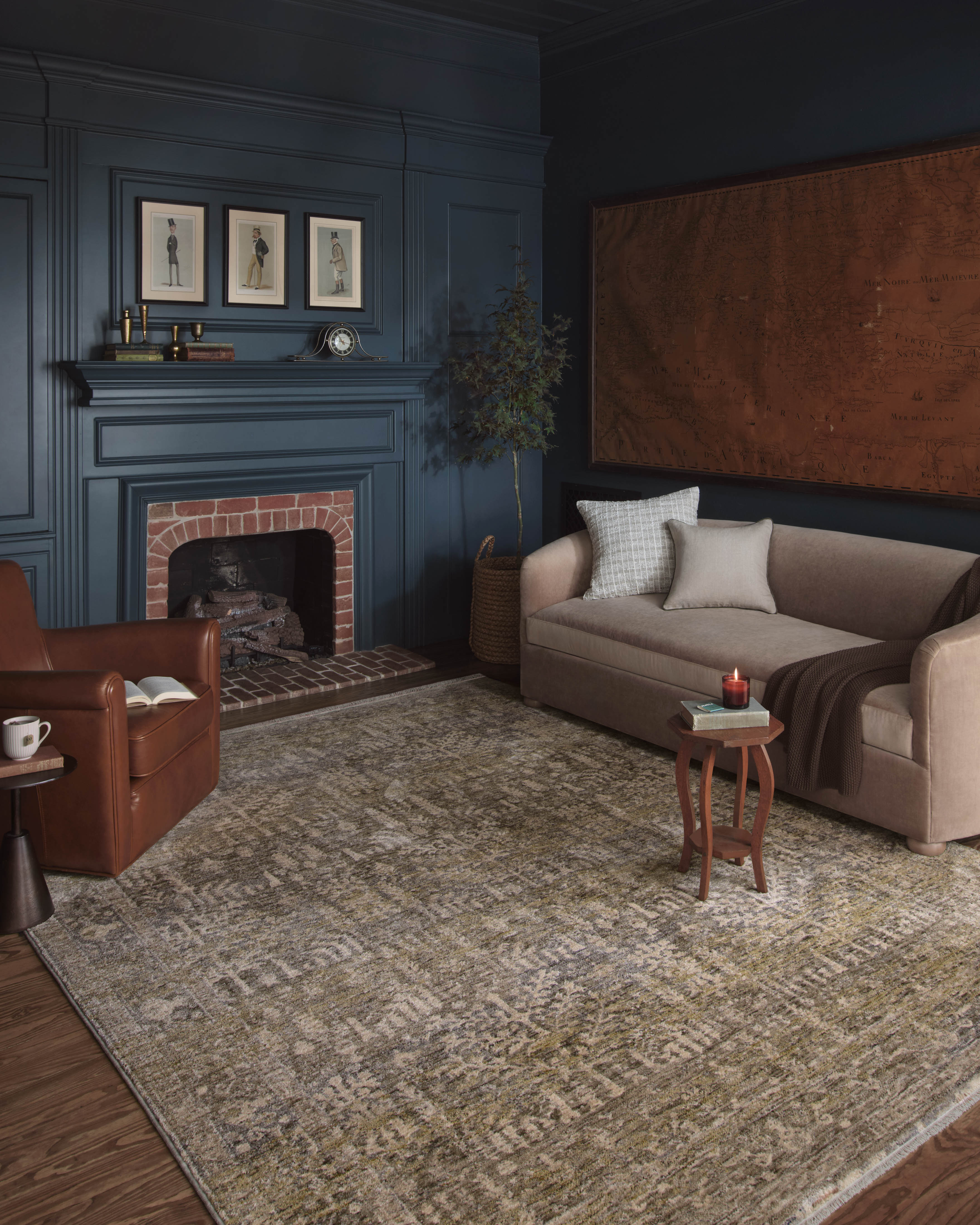 Magnolia Home by Joanna Gaines x Loloi Junie Moss / Natural Rug RUGS - vintage inspired Loloi