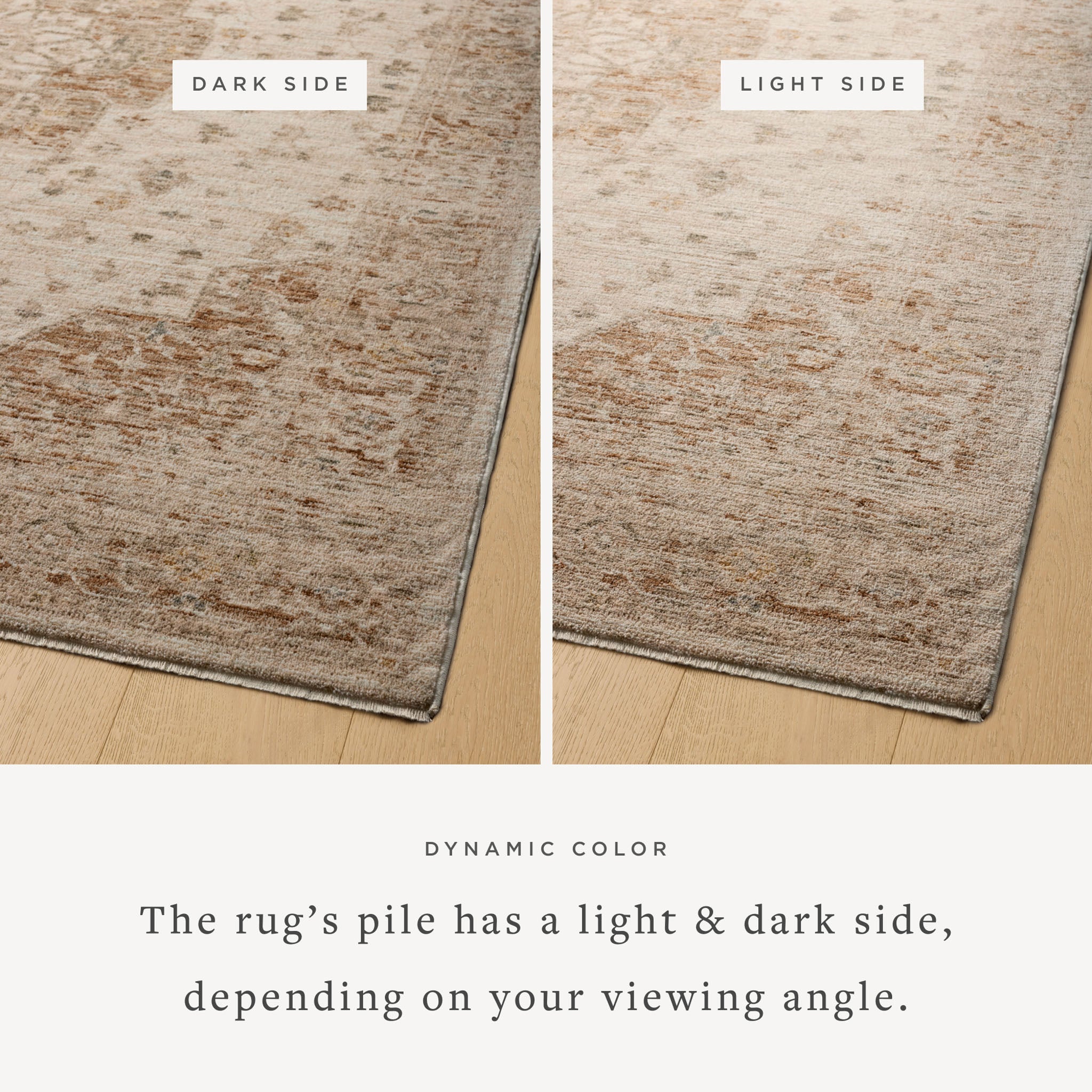 Magnolia Home by Joanna Gaines x Loloi Junie Natural / Clay Rug RUGS - vintage inspired Loloi