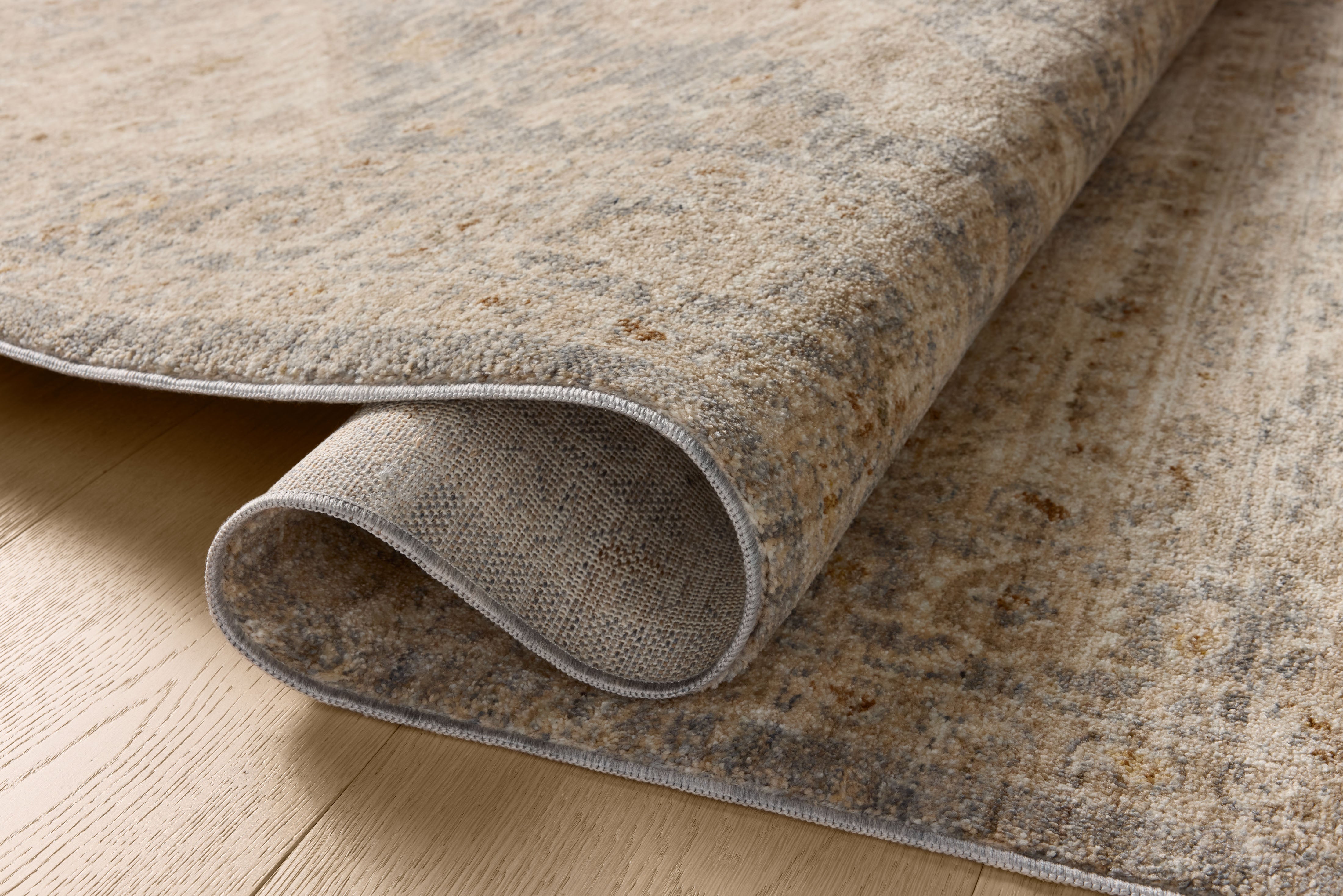 Magnolia Home by Joanna Gaines x Loloi Junie Denim / Natural Rug RUGS - vintage inspired Loloi