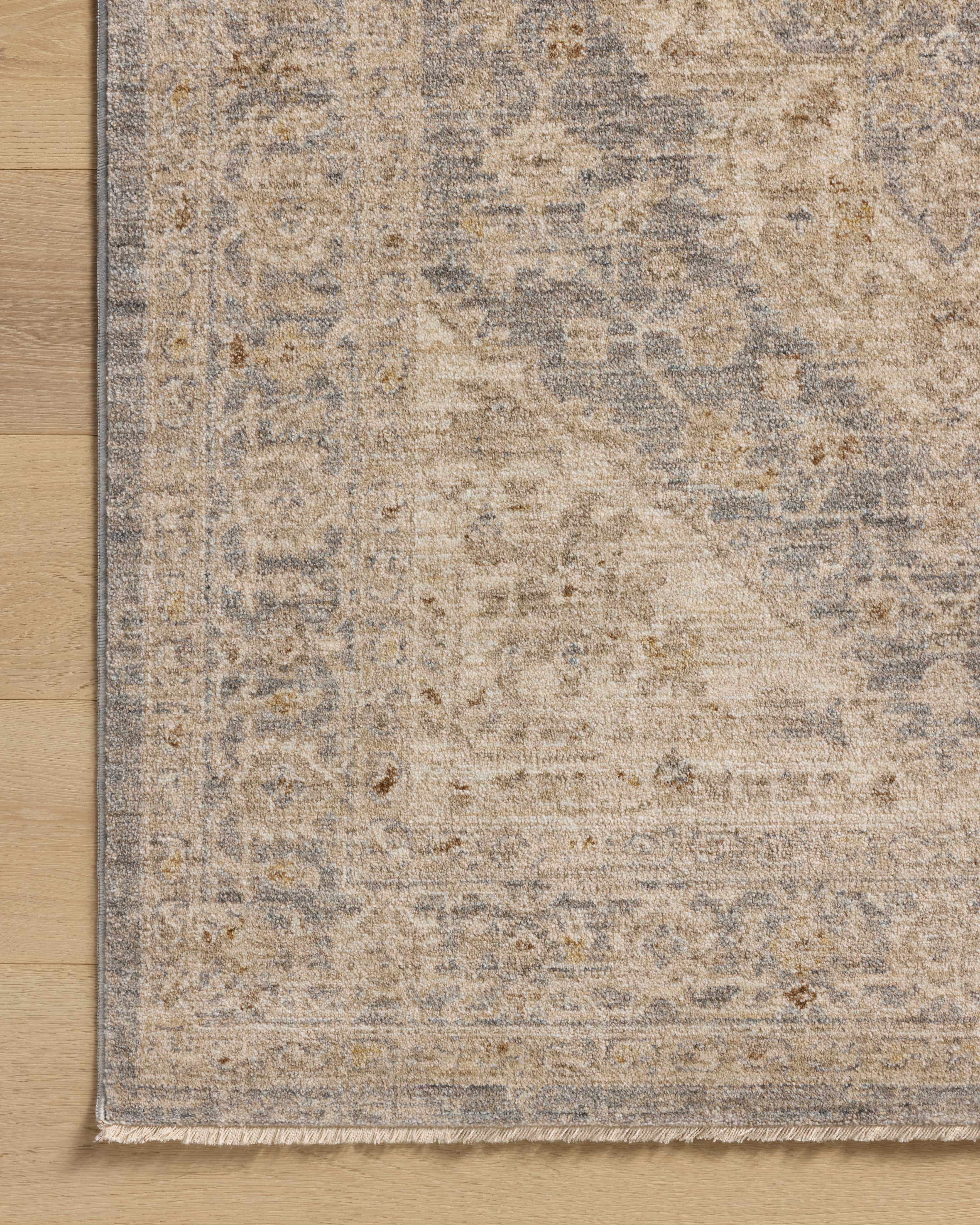 Magnolia Home by Joanna Gaines x Loloi Junie Denim / Natural Rug RUGS - vintage inspired Loloi