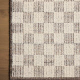 Brigette Romanek x Loloi Knox Ivory / Mocha Rug 1- RUGS - wool Loloi