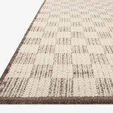 Brigette Romanek x Loloi Knox Ivory / Mocha Rug 1- RUGS - wool Loloi