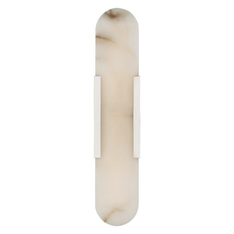 Melange 20" Elongated Sconce LIGHTING - sconce Visual Comfort Polished Nickel