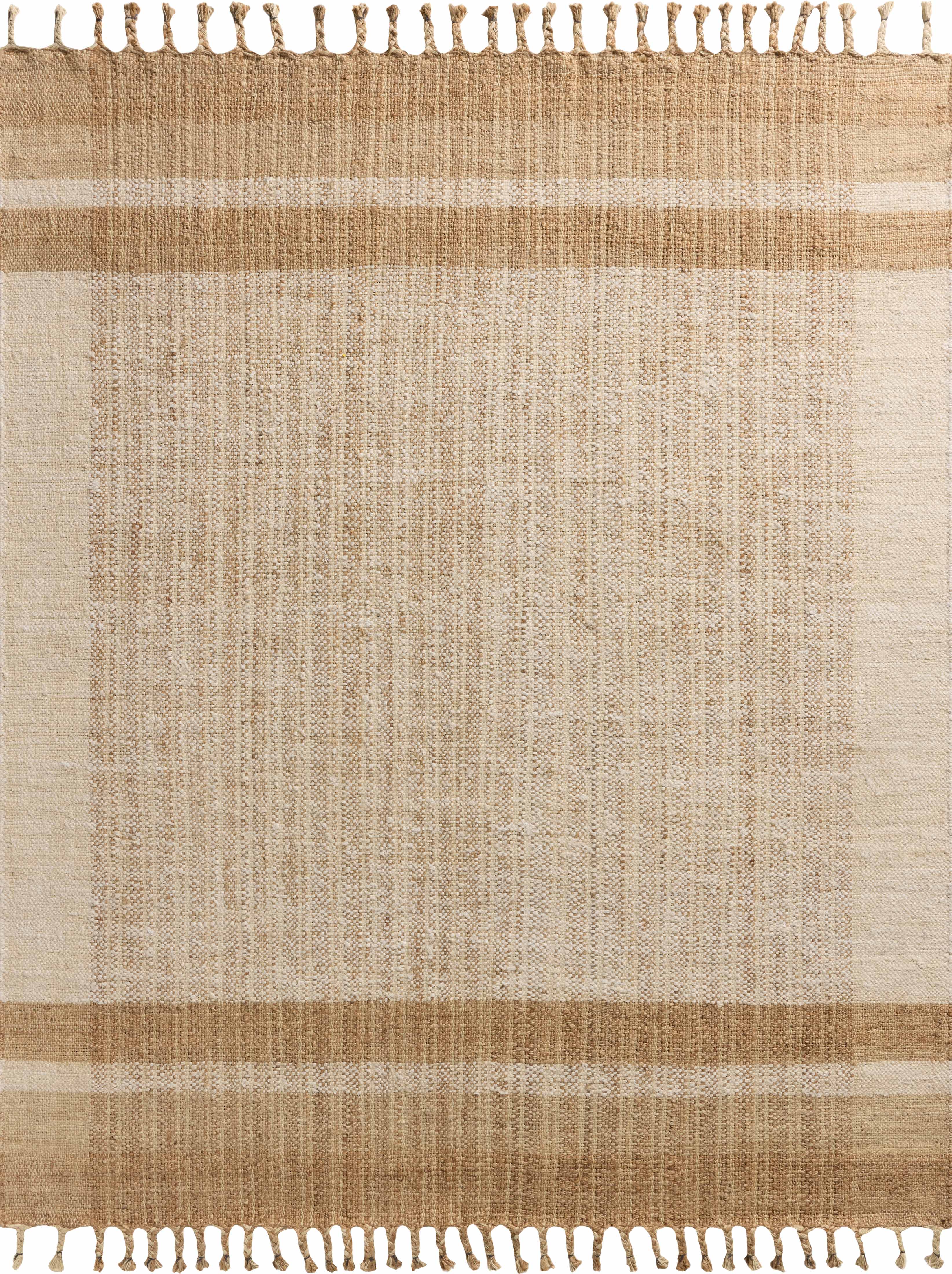 Magnolia Home by Joanna Gaines x Loloi Louie Ivory / Natural RUGS - jute Loloi