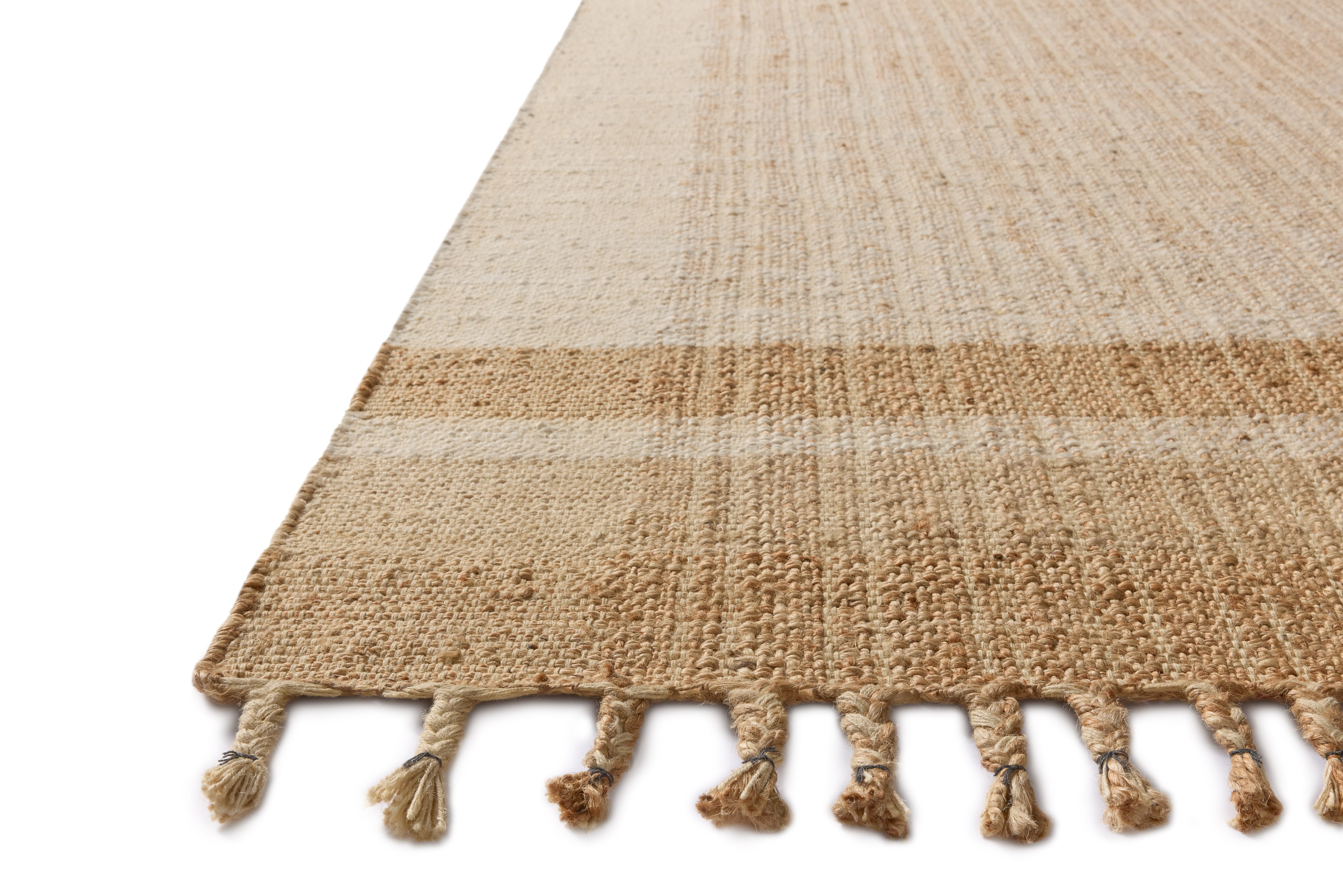Magnolia Home by Joanna Gaines x Loloi Louie Ivory / Natural RUGS - jute Loloi