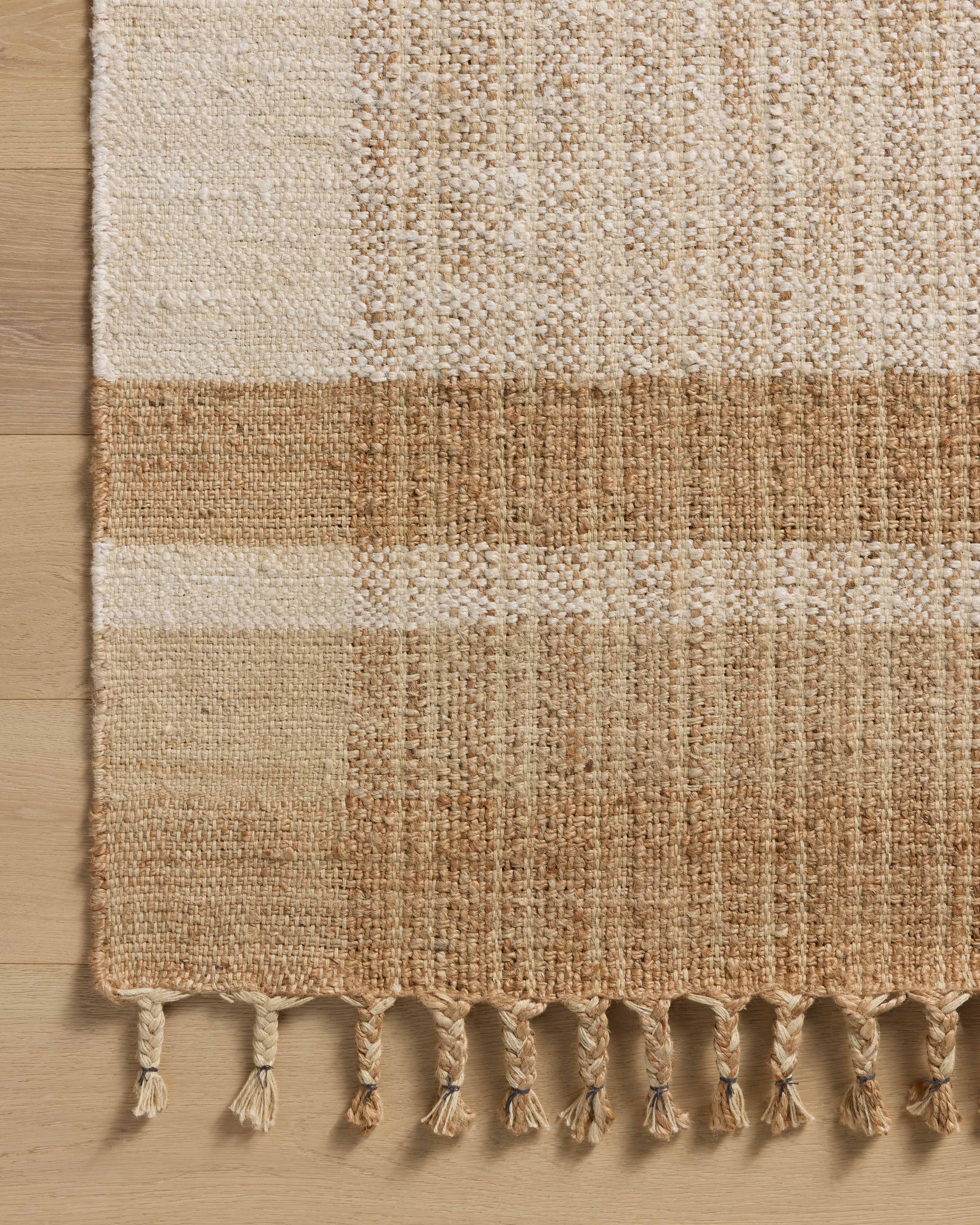 Magnolia Home by Joanna Gaines x Loloi Louie Ivory / Natural RUGS - jute Loloi