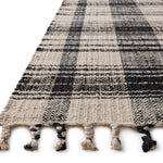 Magnolia Home by Joanna Gaines x Loloi Louie Ivory / Black RUGS - jute Loloi