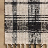 Magnolia Home by Joanna Gaines x Loloi Louie Ivory / Black RUGS - jute Loloi