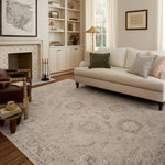Chris Loves Julia x Loloi Louisa Oatmeal / Slate Rug RUGS - vintage inspired Loloi