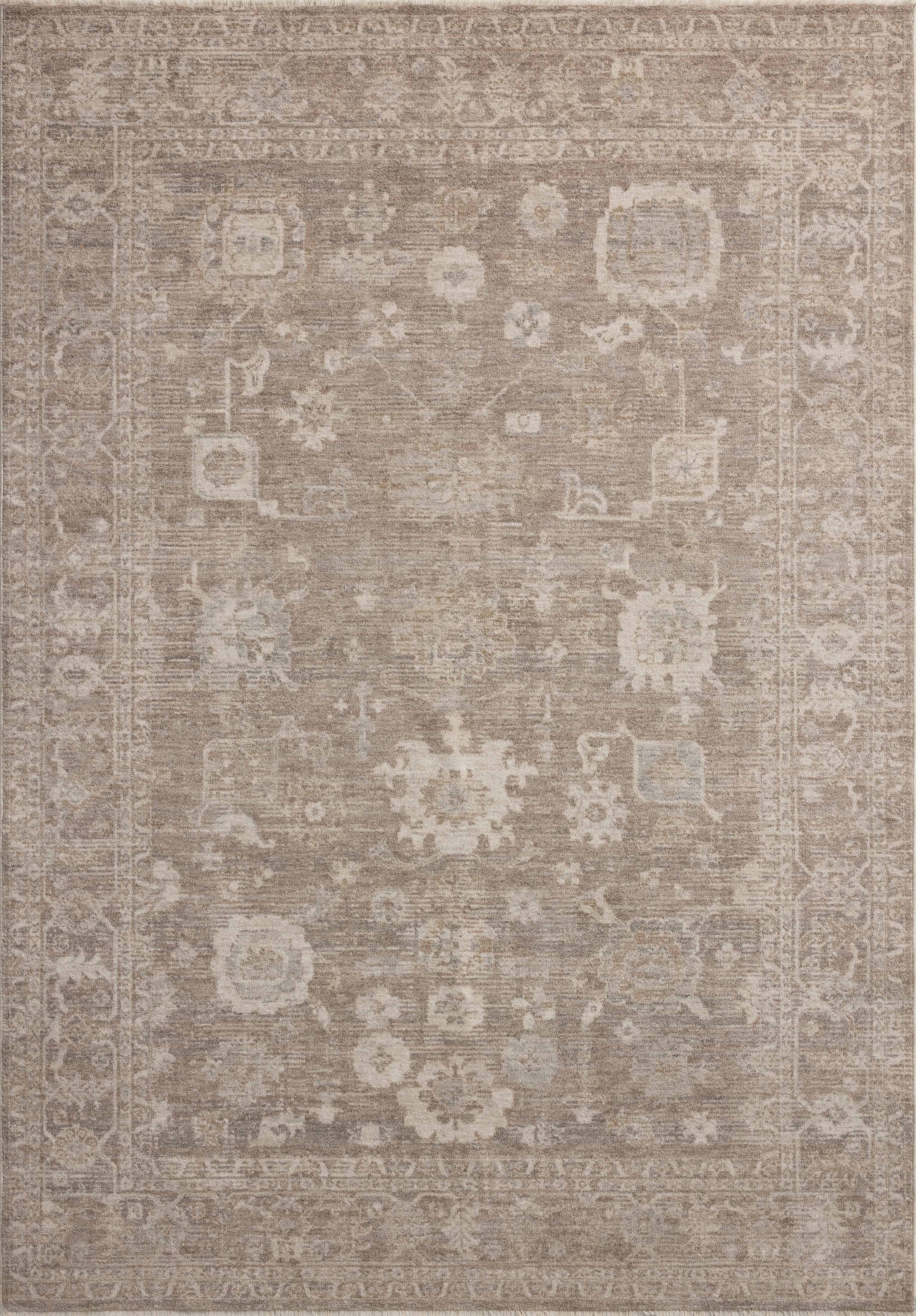 OVERSTOCK ITEM - Loloi Louisa Taupe / Ivory Rug - 5'3" x 7'6" IN STORE - Sale Rug Loloi