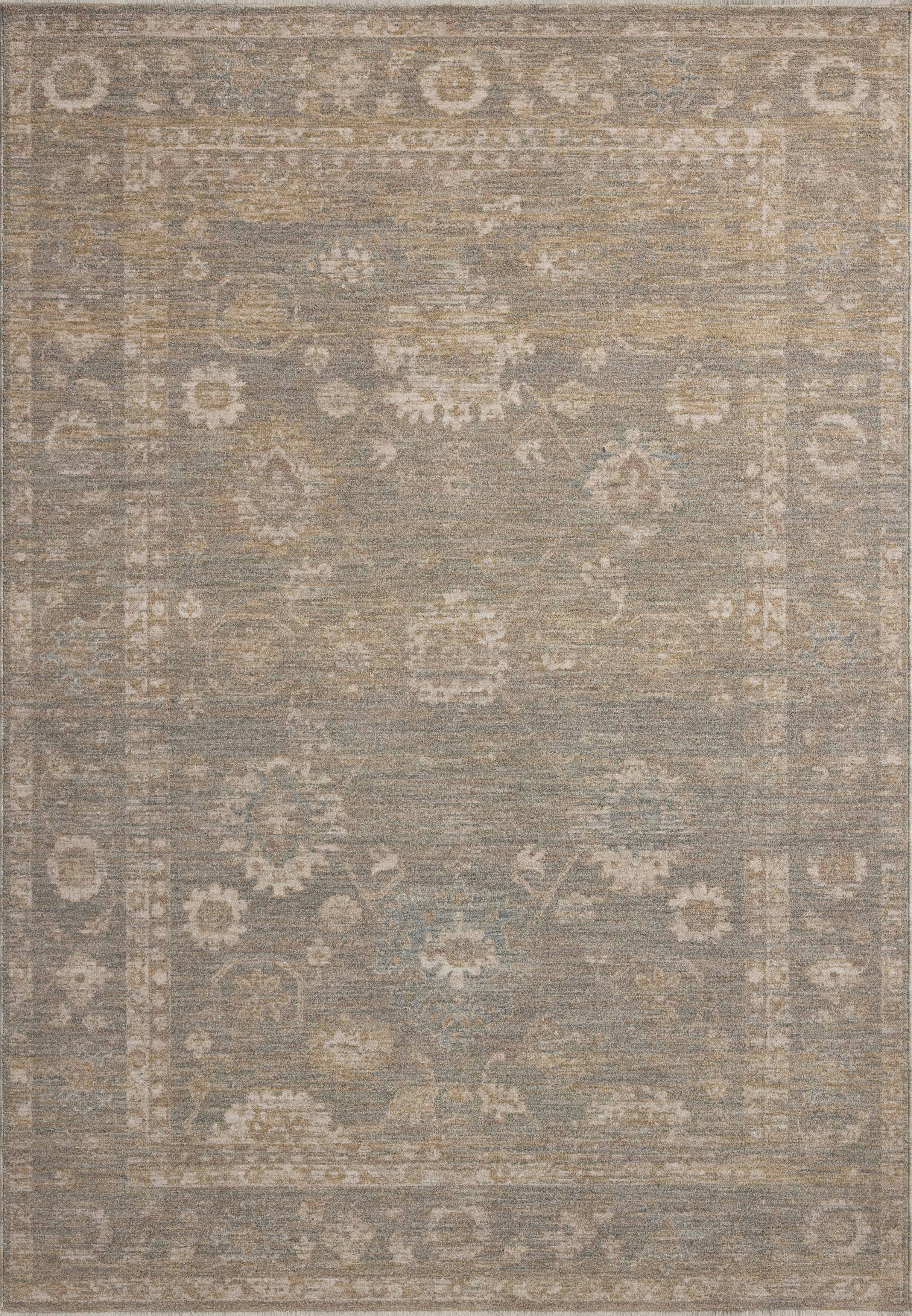 Chris Loves Julia x Loloi Louisa Lagoon / Ivory Rug RUGS - vintage inspired Loloi