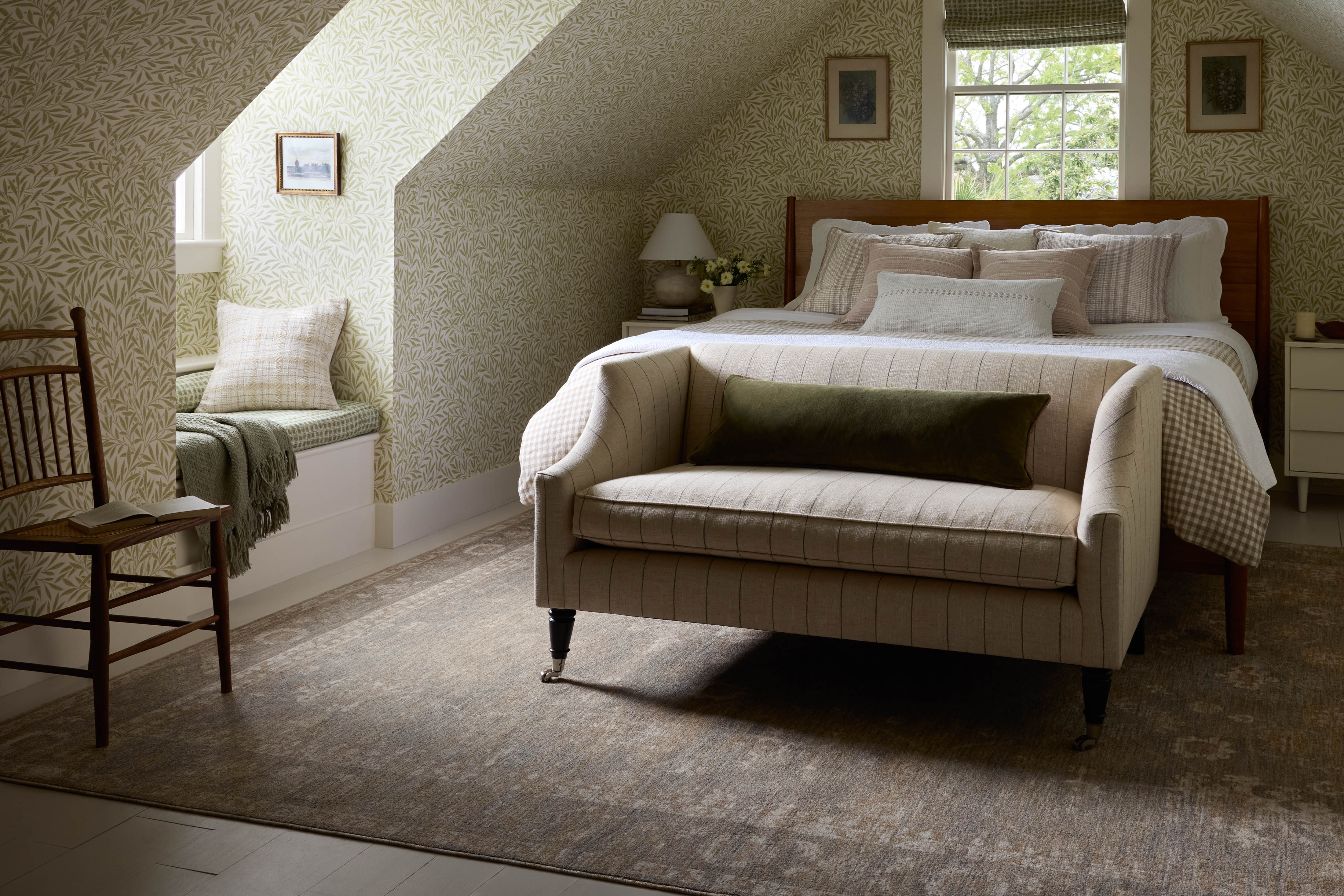 Chris Loves Julia x Loloi Louisa Lagoon / Ivory Rug RUGS - vintage inspired Loloi