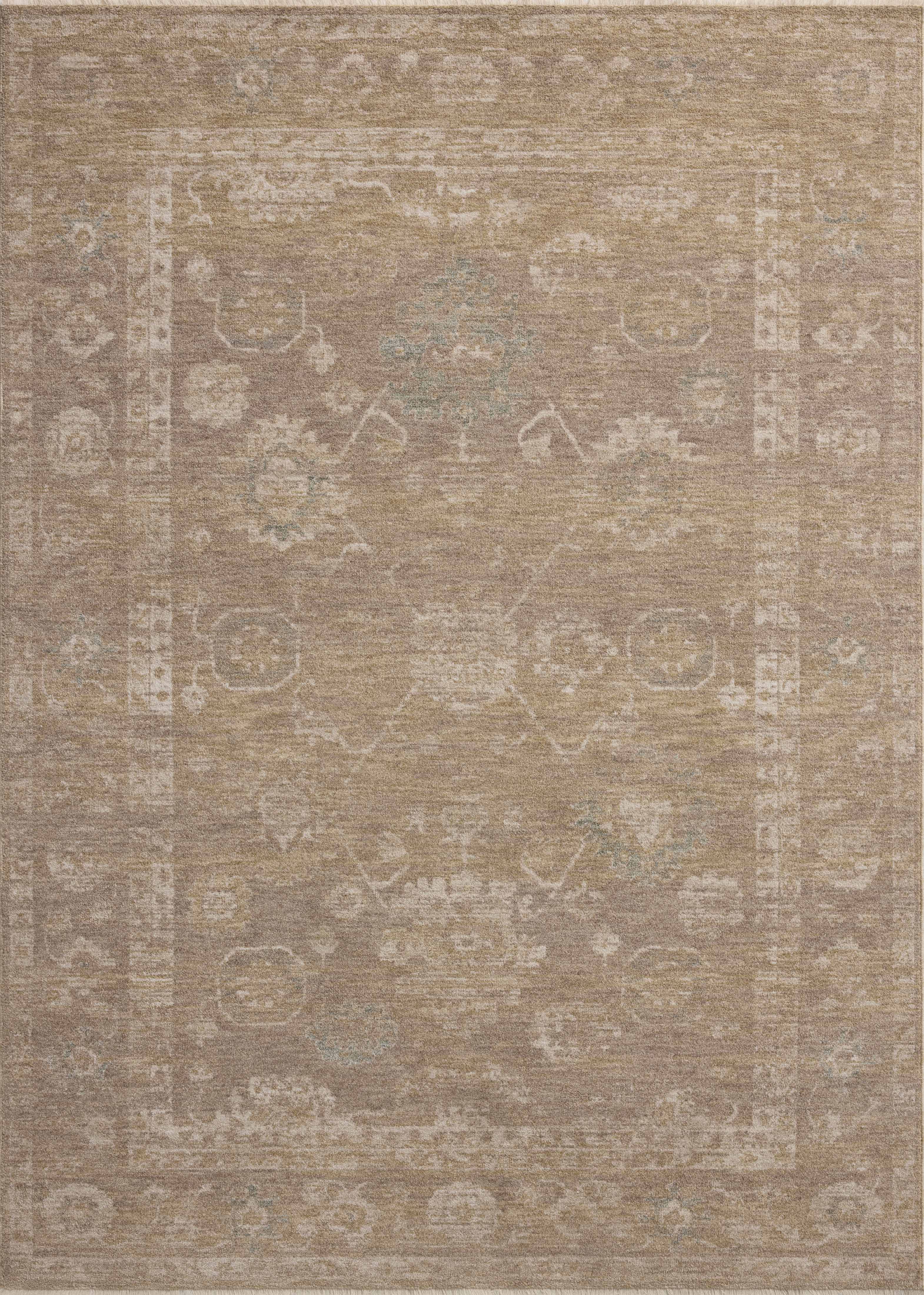 Chris Loves Julia x Loloi Louisa Taupe / Gold Rug RUGS - vintage inspired Loloi