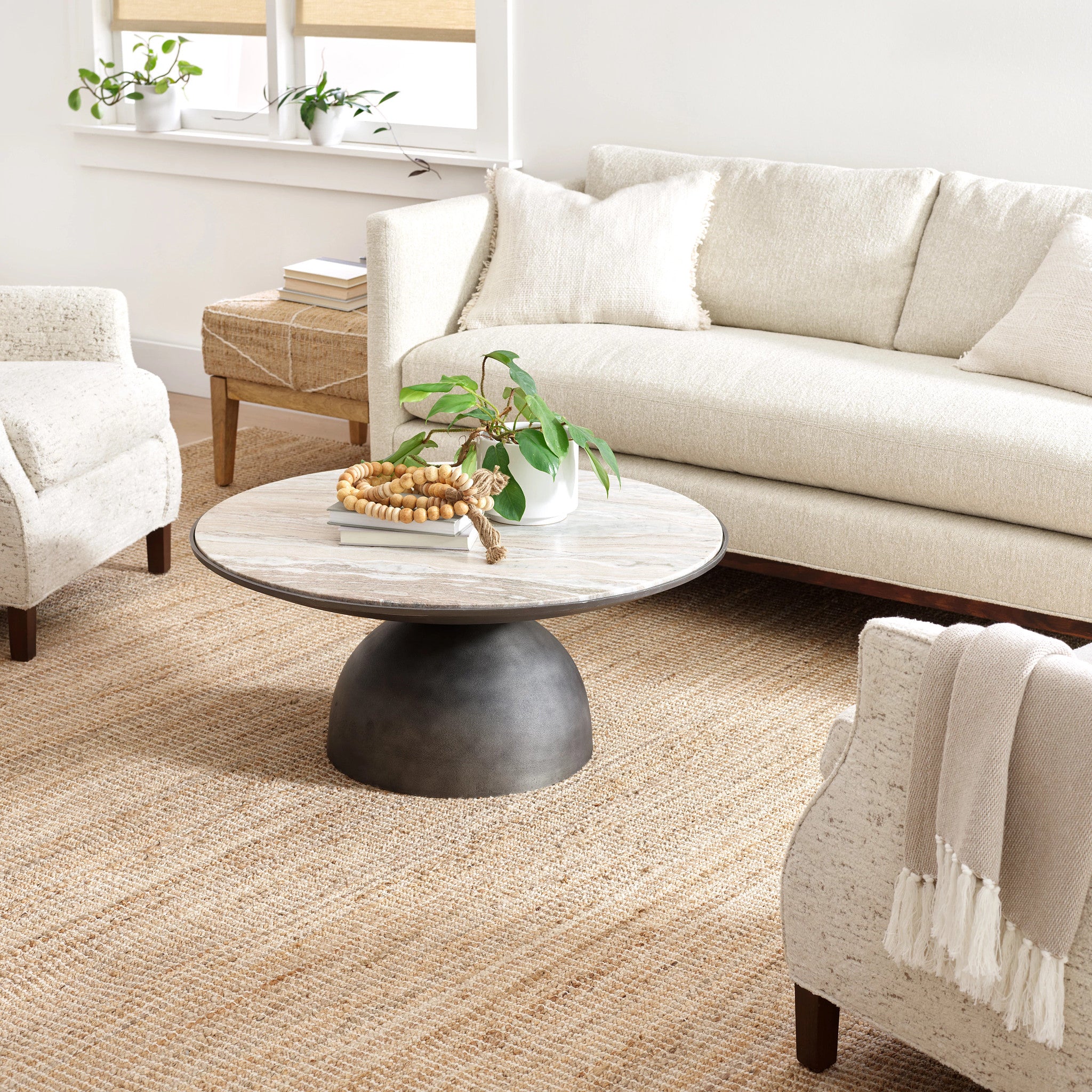 Gridwork Handwoven Jute Rug RUGS - jute Dash & Albert