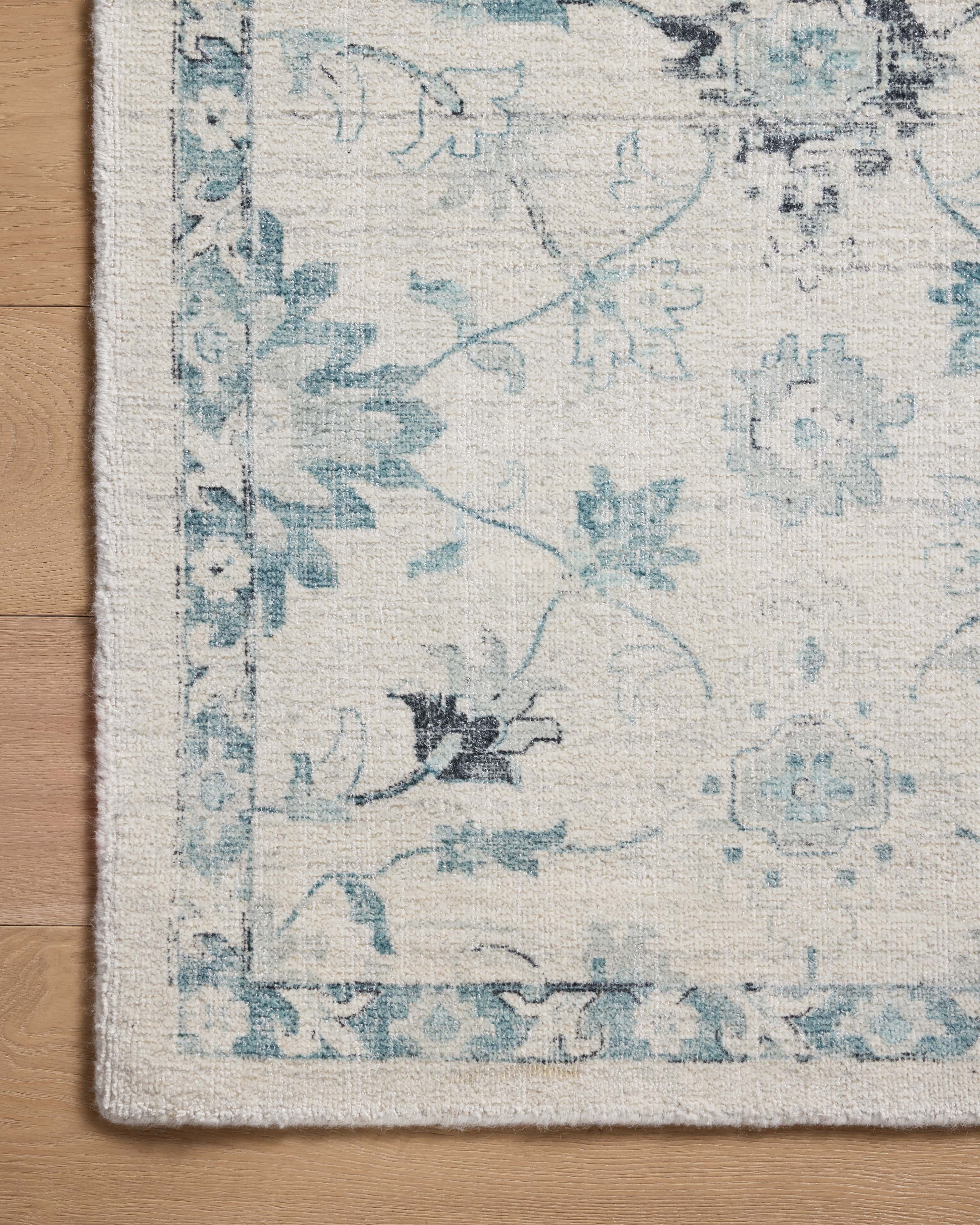 Loloi Marcella Blue / Ivory Rug RUGS-patterned Loloi