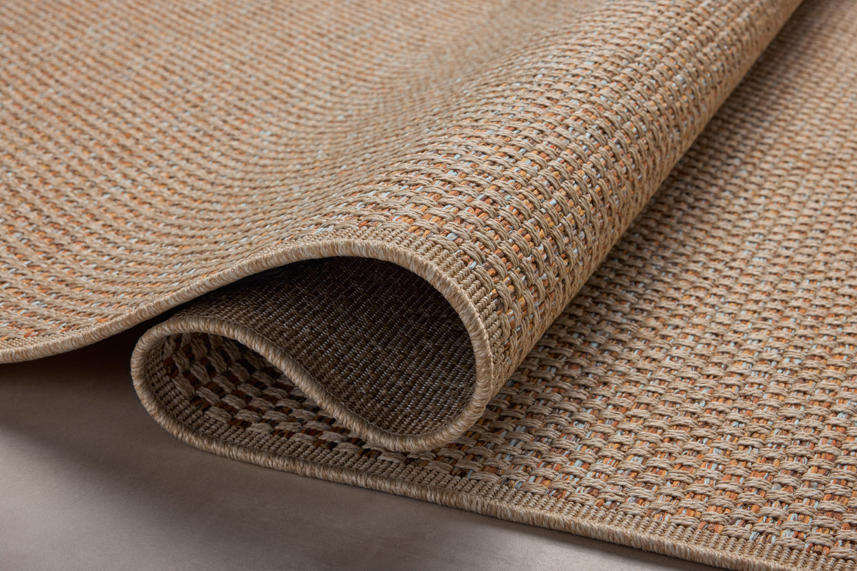 Loloi Merrick Oatmeal / Sunrise Rug 5-Rugs - indoor/outdoor Loloi