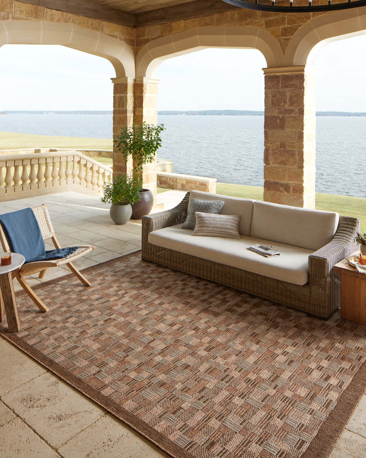 Loloi Merrick Chestnut / Fiesta Rug 5-Rugs - indoor/outdoor Loloi
