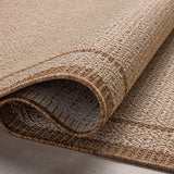 Loloi Merrick Chestnut / Oatmeal Rug 5-Rugs - indoor/outdoor Loloi