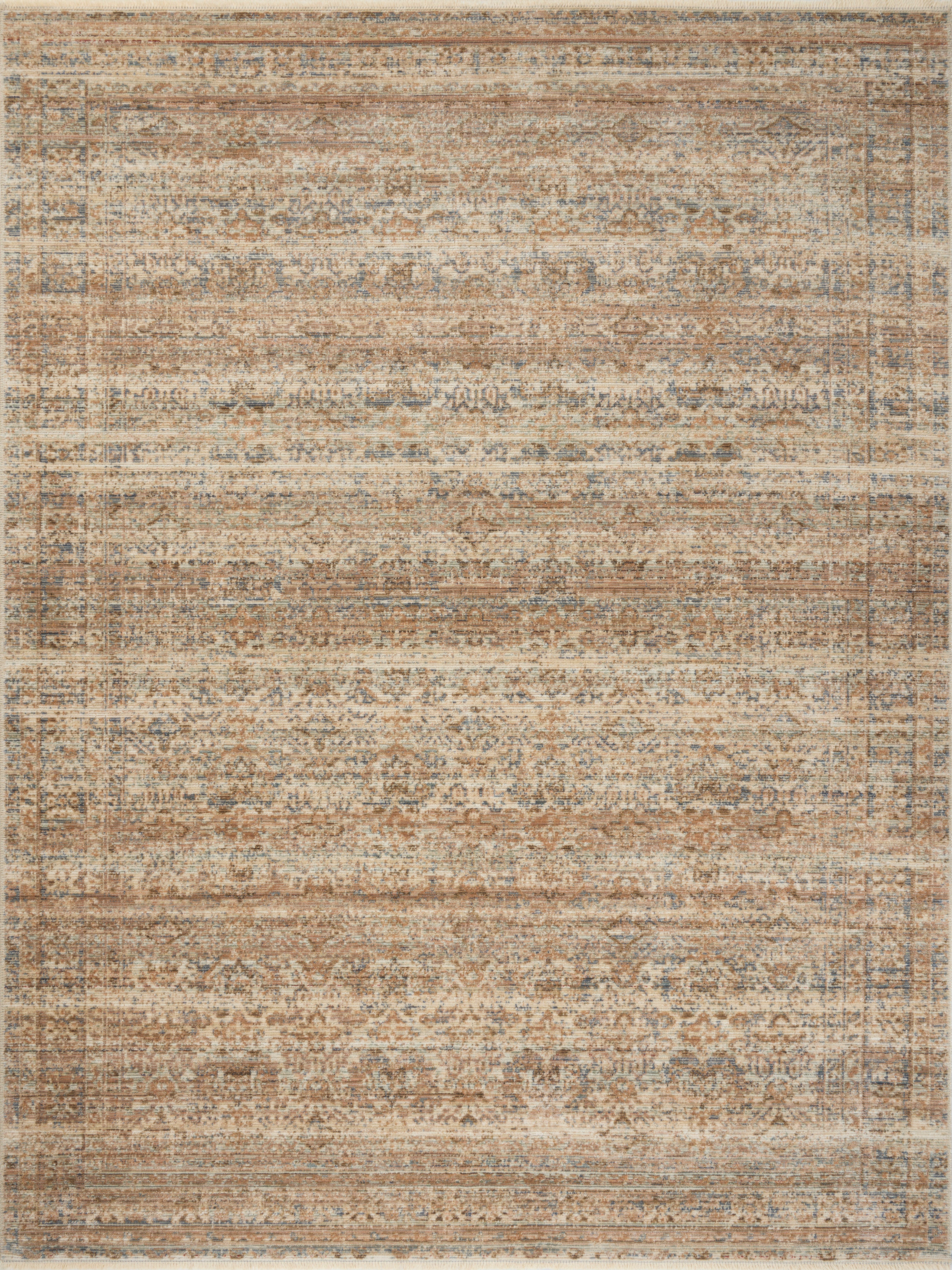Amber Lewis x Loloi Molly Natural / Denim Rug 0-RUGS-patterned Loloi