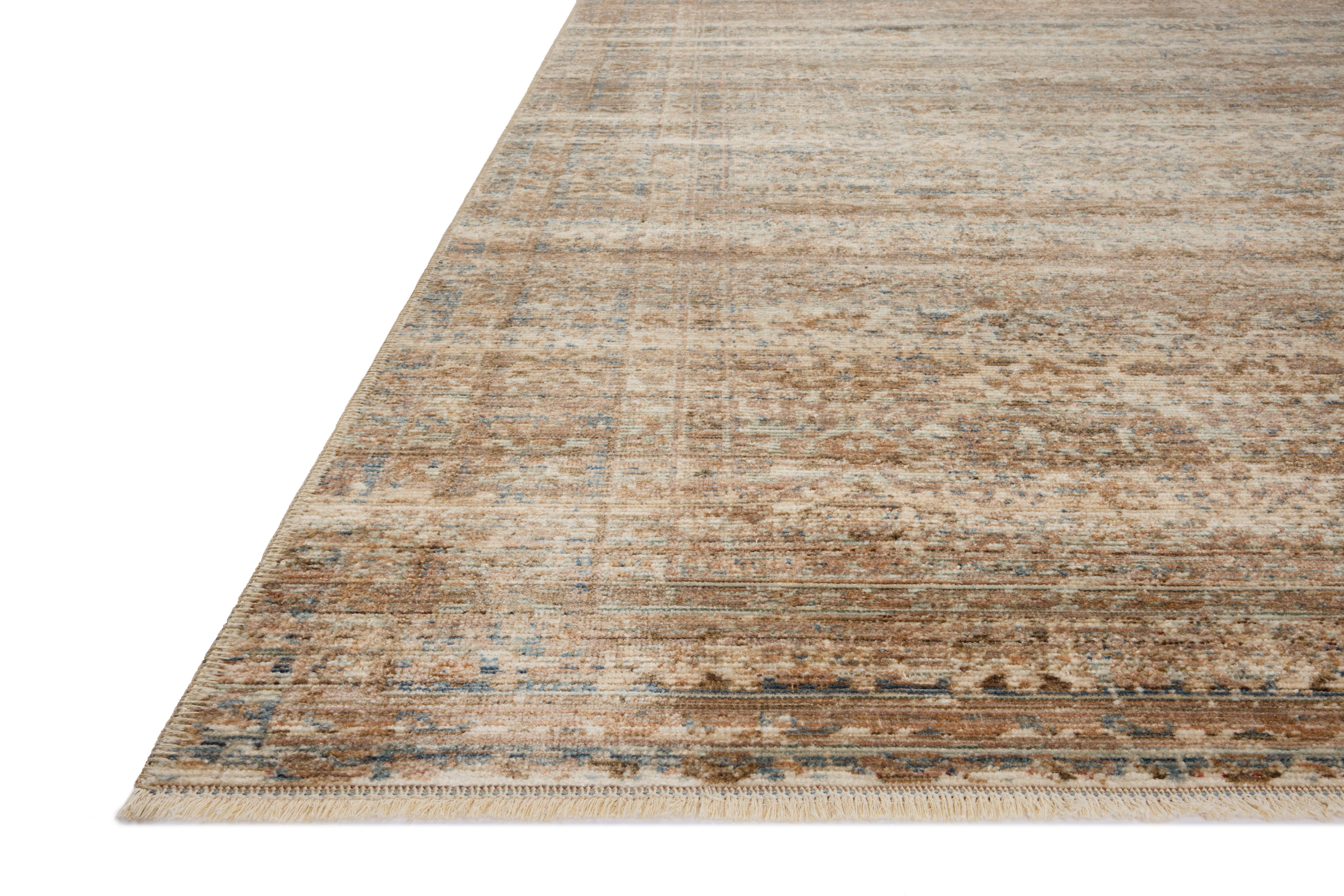 Amber Lewis x Loloi Molly Natural / Denim Rug 0-RUGS-patterned Loloi