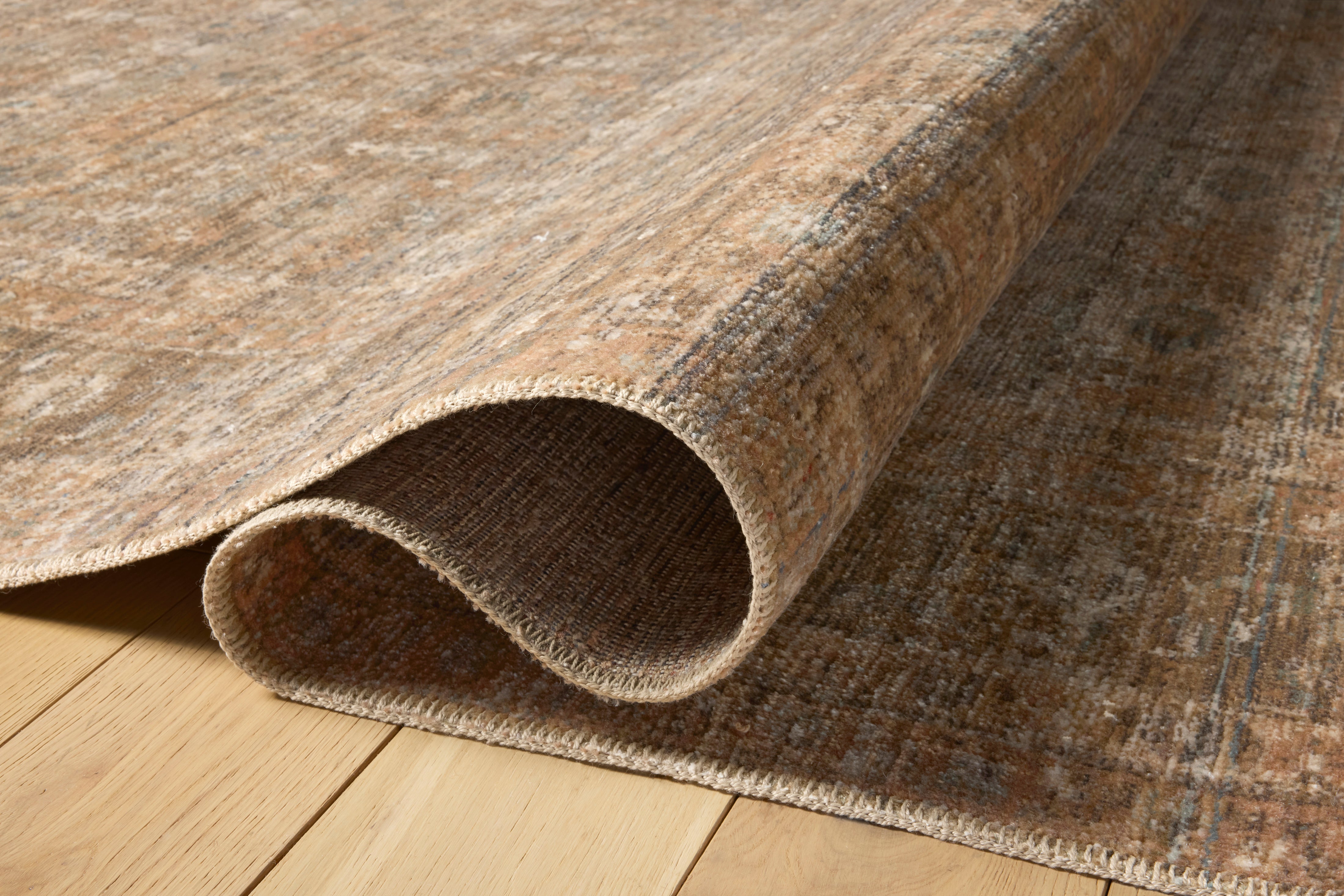 Amber Lewis x Loloi Molly Gold / Blue Rug 0-RUGS-patterned Loloi