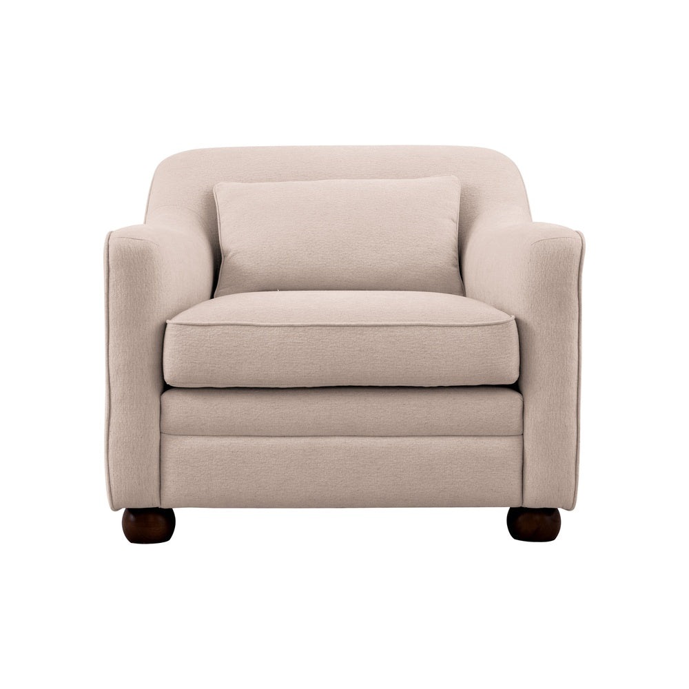 Aaren Accent Chair Furniture - Accent Chairs Moe's Furniture Beige