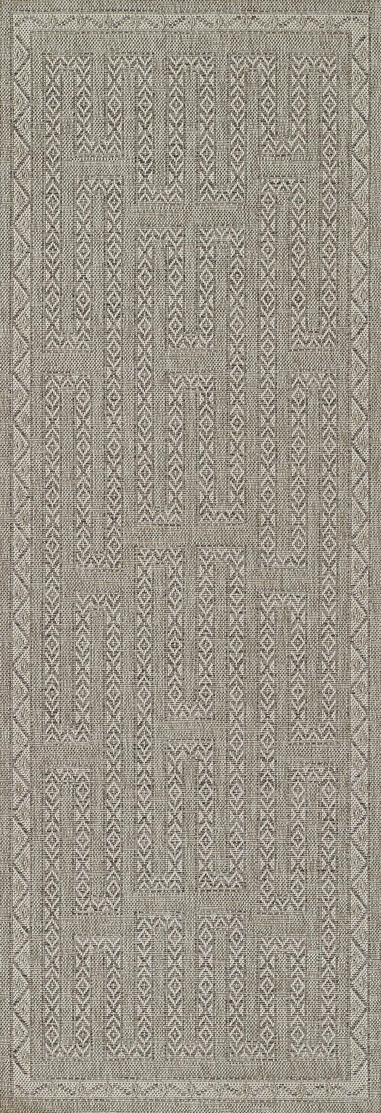 Harbor Grey Maze Outdoor Rug 5-Rugs - indoor/outdoor Momeni