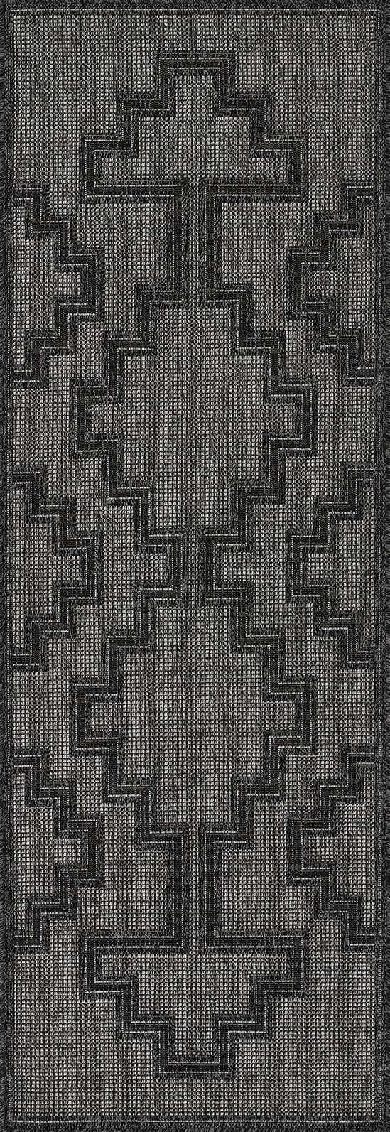 Harbor Charcoal Trellis Outdoor Rug 5-Rugs - indoor/outdoor Momeni
