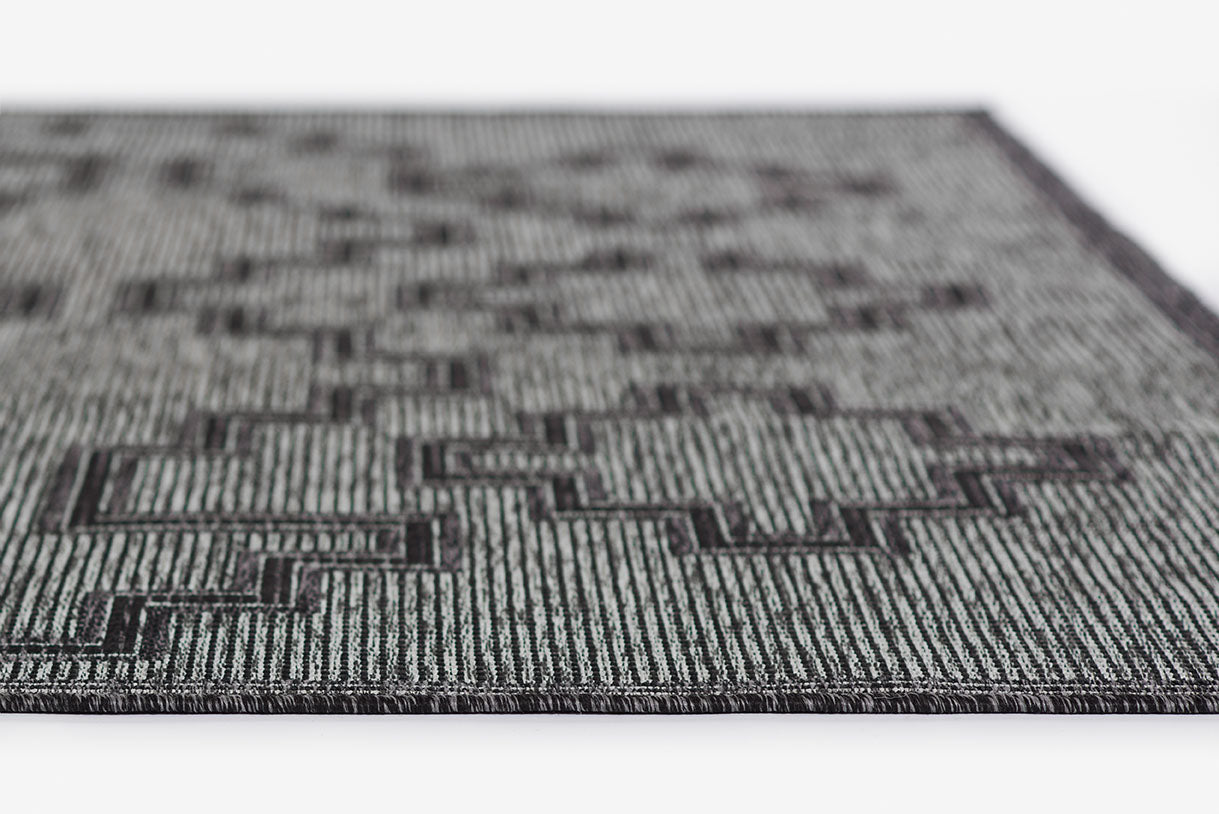 Harbor Charcoal Trellis Outdoor Rug 5-Rugs - indoor/outdoor Momeni