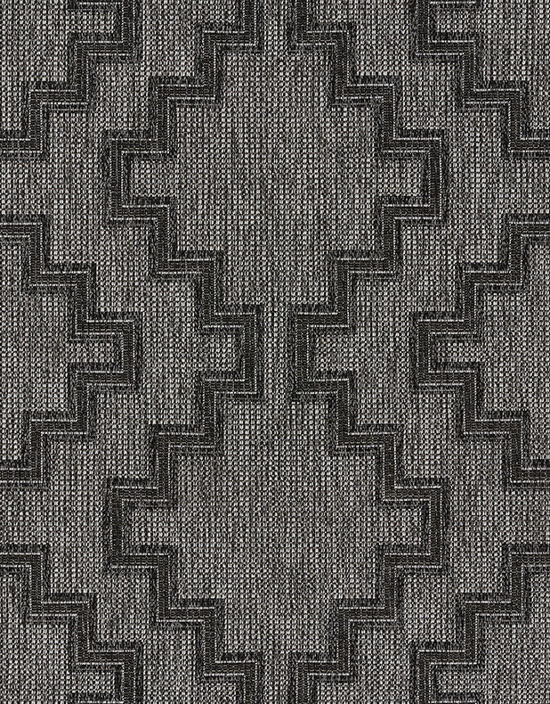 Harbor Charcoal Trellis Outdoor Rug 5-Rugs - indoor/outdoor Momeni