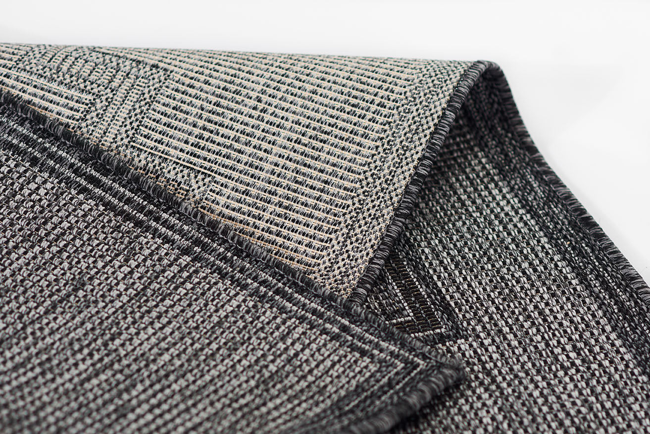 Harbor Charcoal Trellis Outdoor Rug 5-Rugs - indoor/outdoor Momeni