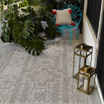 Harbor Grey Maze Outdoor Rug 5-Rugs - indoor/outdoor Momeni