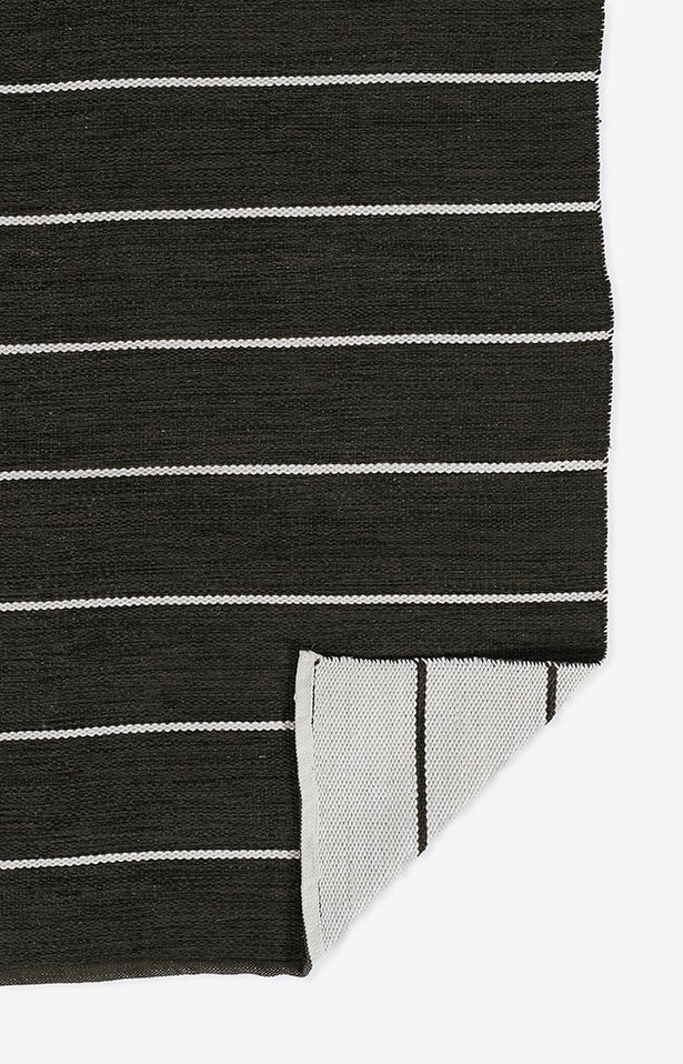 Ripple Black Stripe Reversible Rug 5-Rugs - indoor/outdoor Momeni