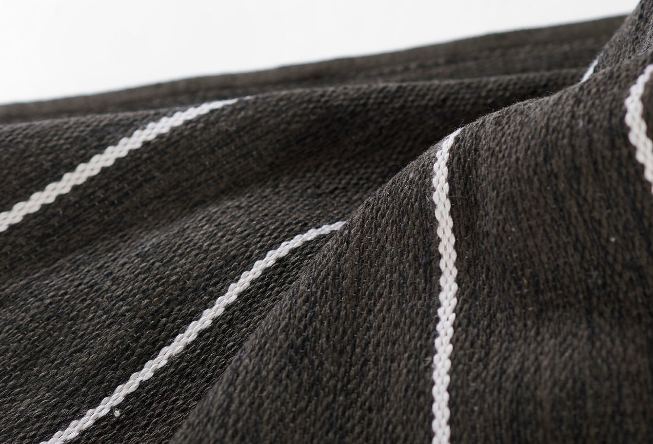 Ripple Black Stripe Reversible Rug 5-Rugs - indoor/outdoor Momeni