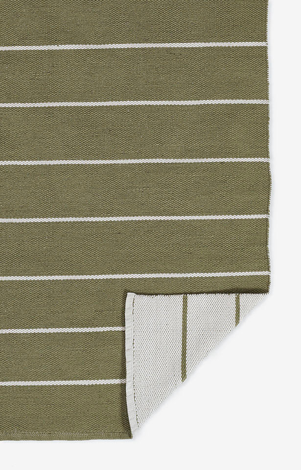 Ripple Green Stripe Reversible Rug 5-Rugs - indoor/outdoor Momeni