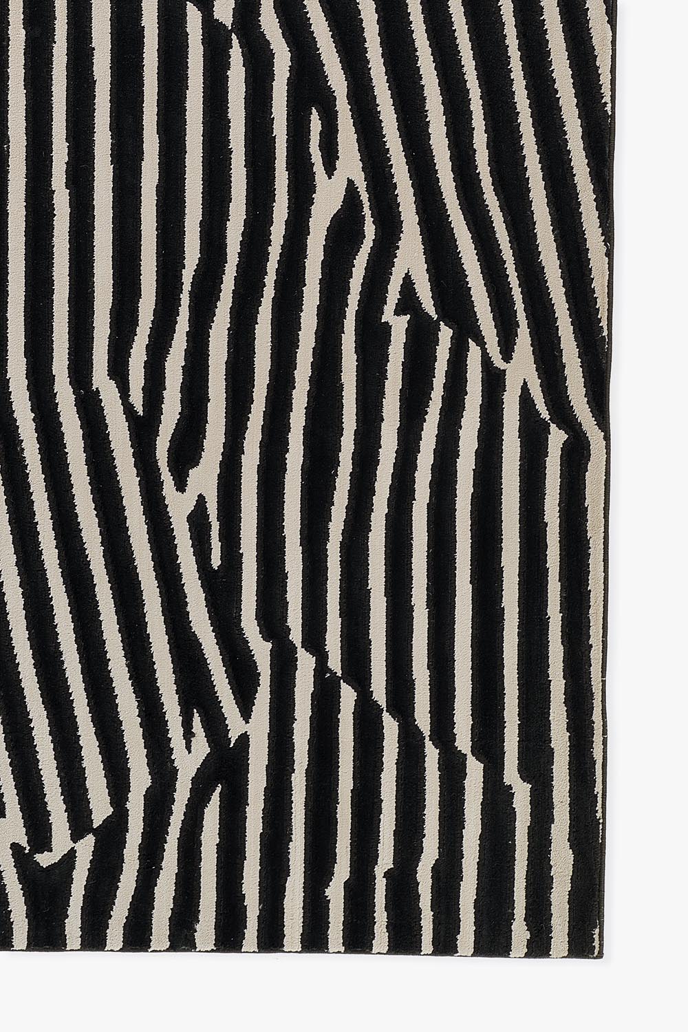 Xavier Black Waves Rug 0-rugs-patterned Momeni