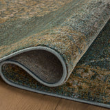 Magnolia Home by Joanna Gaines x Loloi Mona Aqua / Wheat Rug 0-RUGS-jute Loloi