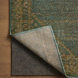 Magnolia Home by Joanna Gaines x Loloi Mona Aqua / Wheat Rug 0-RUGS-jute Loloi