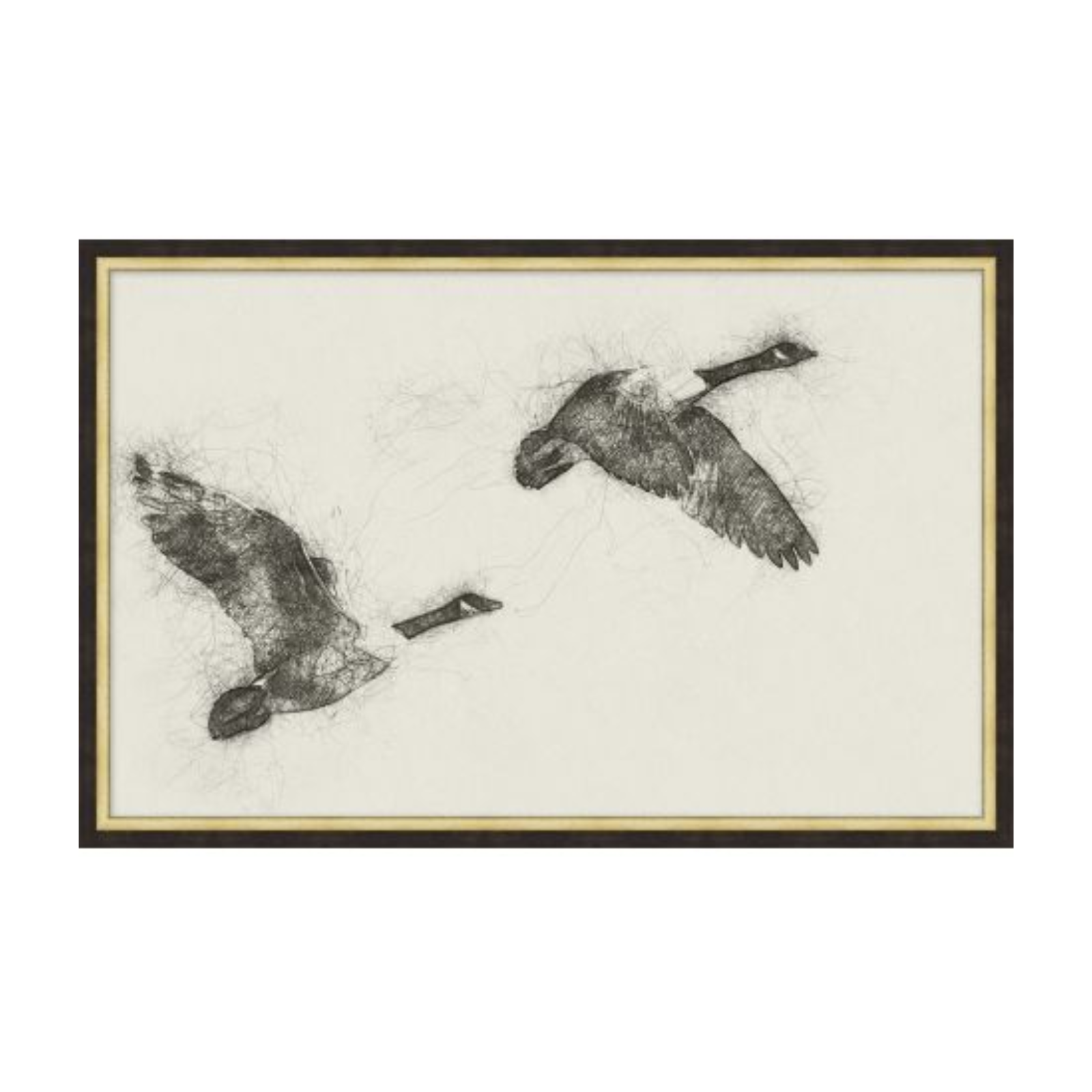 "Migrating Geese II" Framed Art Print ARTWORK - framed print Wendover Art Group