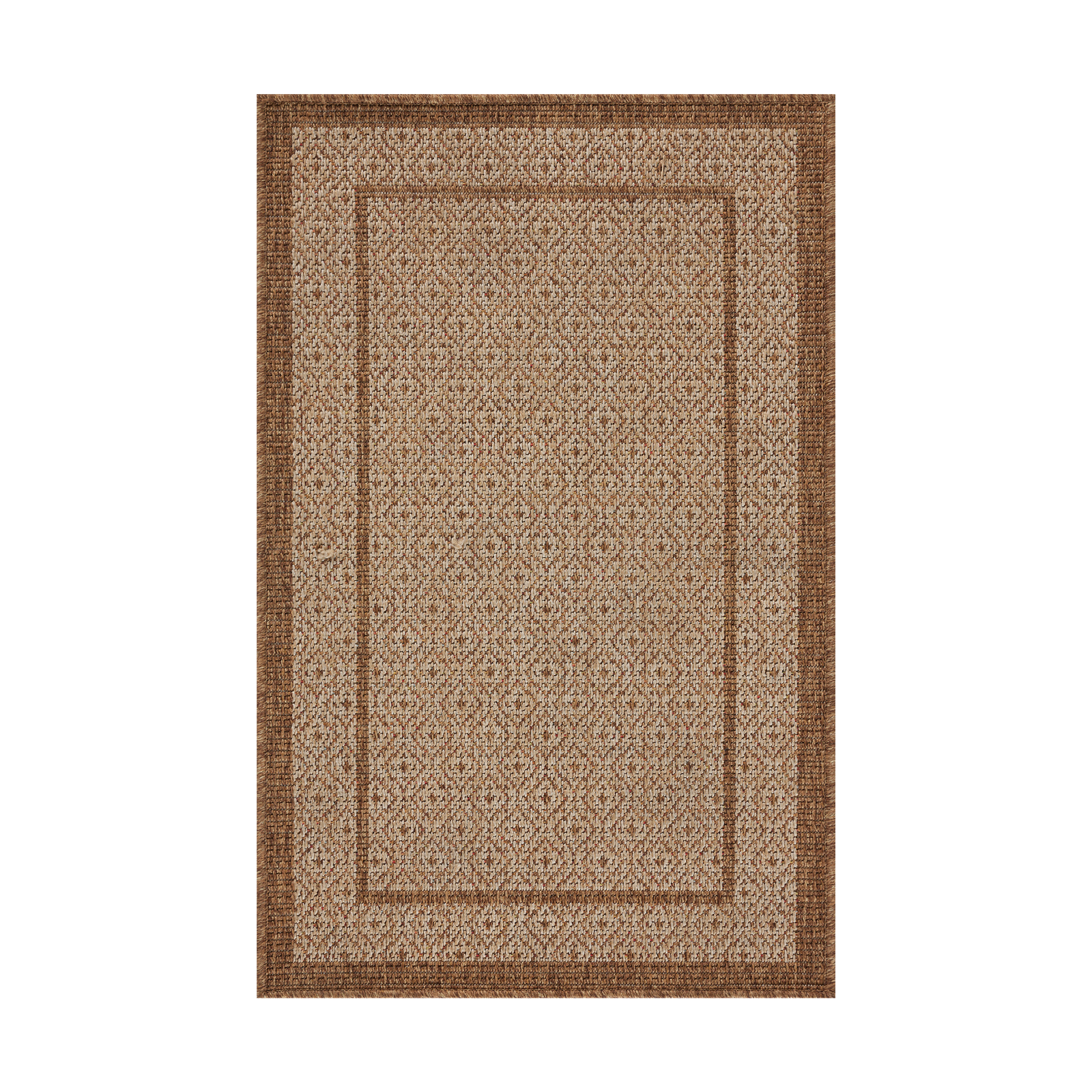 Loloi Merrick Chestnut / Oatmeal Rug 5-Rugs - indoor/outdoor Loloi