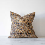 Aja Floral Pillow Cover 00-1 - PILLOWS - block print - neutral Rug & Weave Pillows